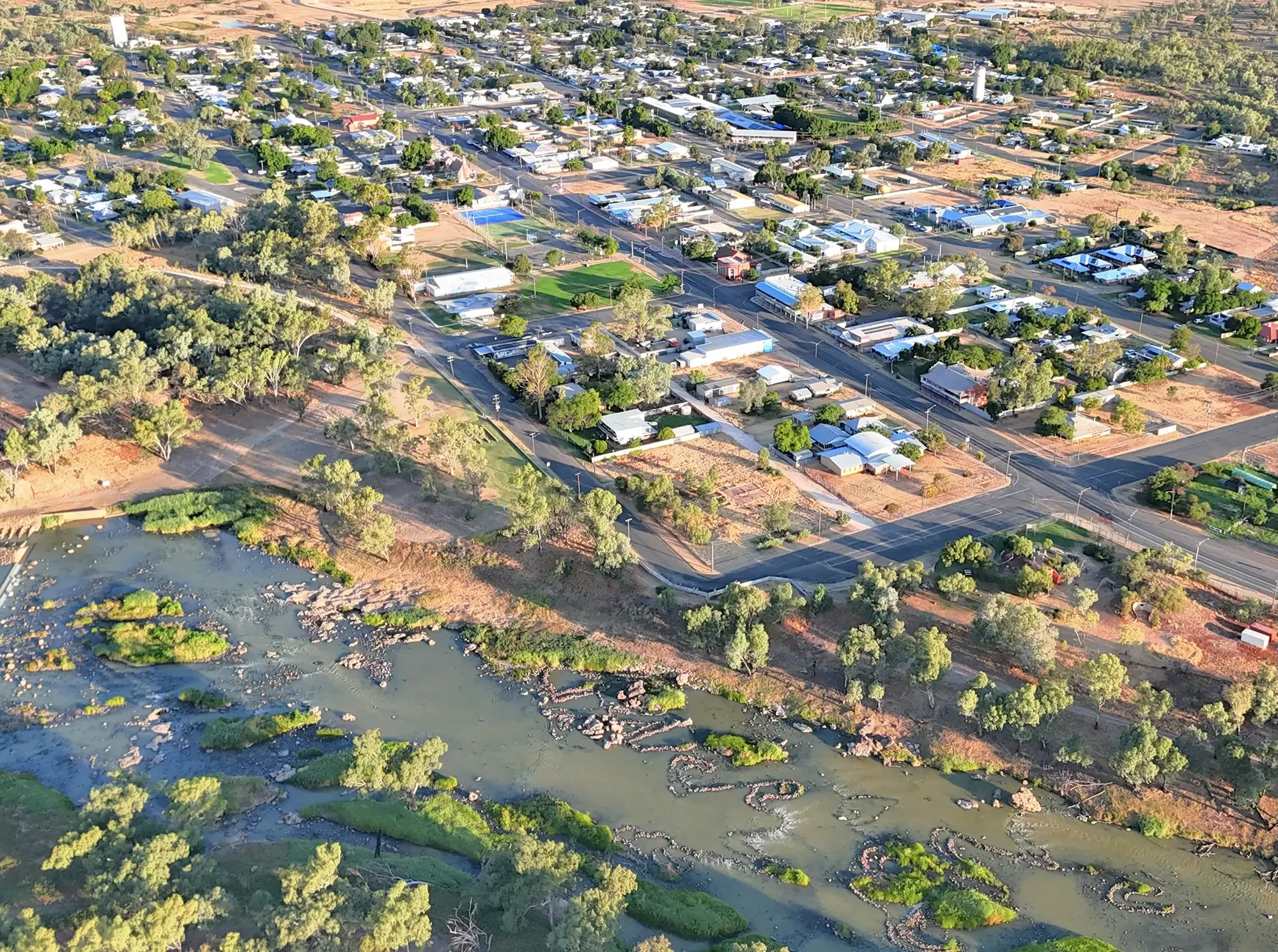 aerial view of Brewarrina