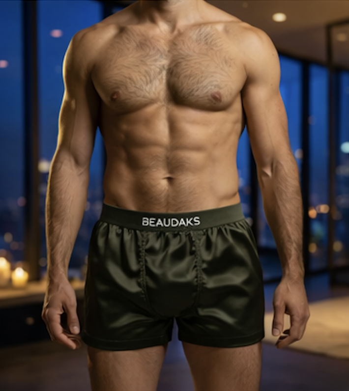 The Essential Silk Boxer Khaki