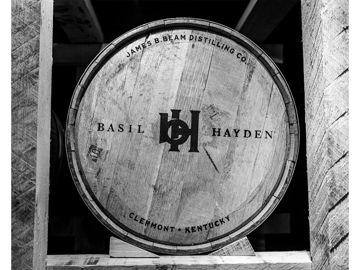 Basil Hayden Barrel B&W