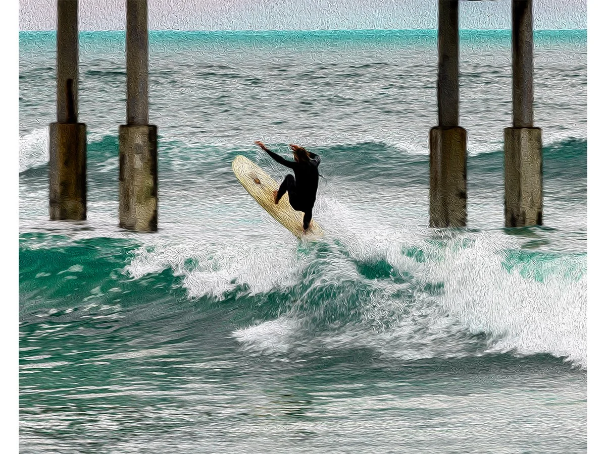 Surfer Schredding - Oil Painting Look.jpg