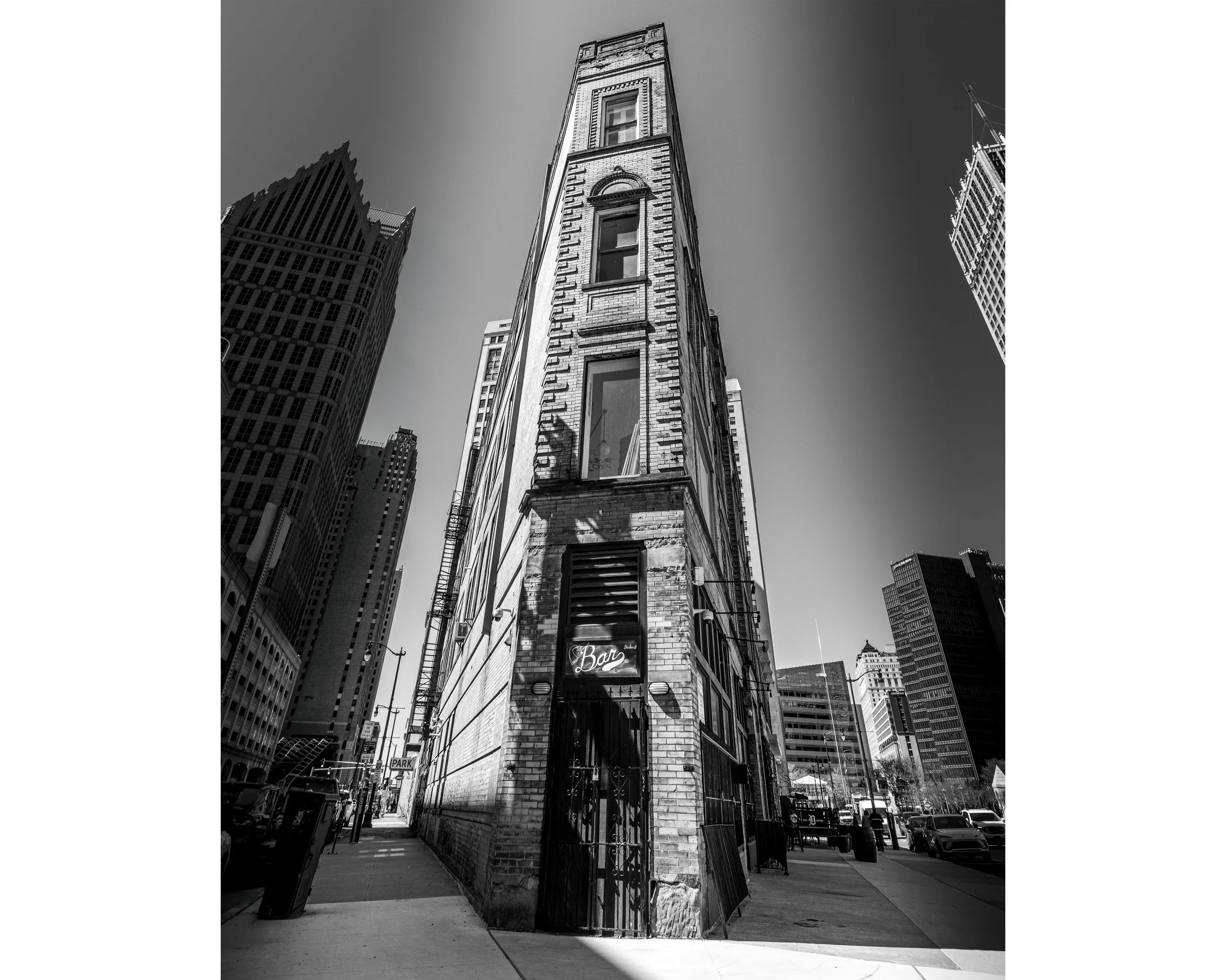 Cadillac and Congress Corner BW 8x10 4x5.jpg