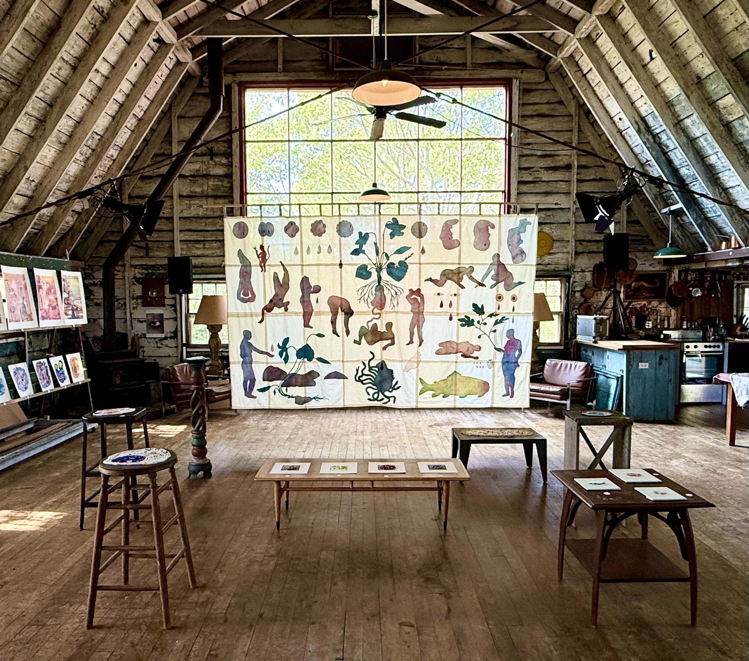 "Birthstory" installed in the Hawthorne Barn in Provinctown, MA, at invitation of Twenty Summers (2025)