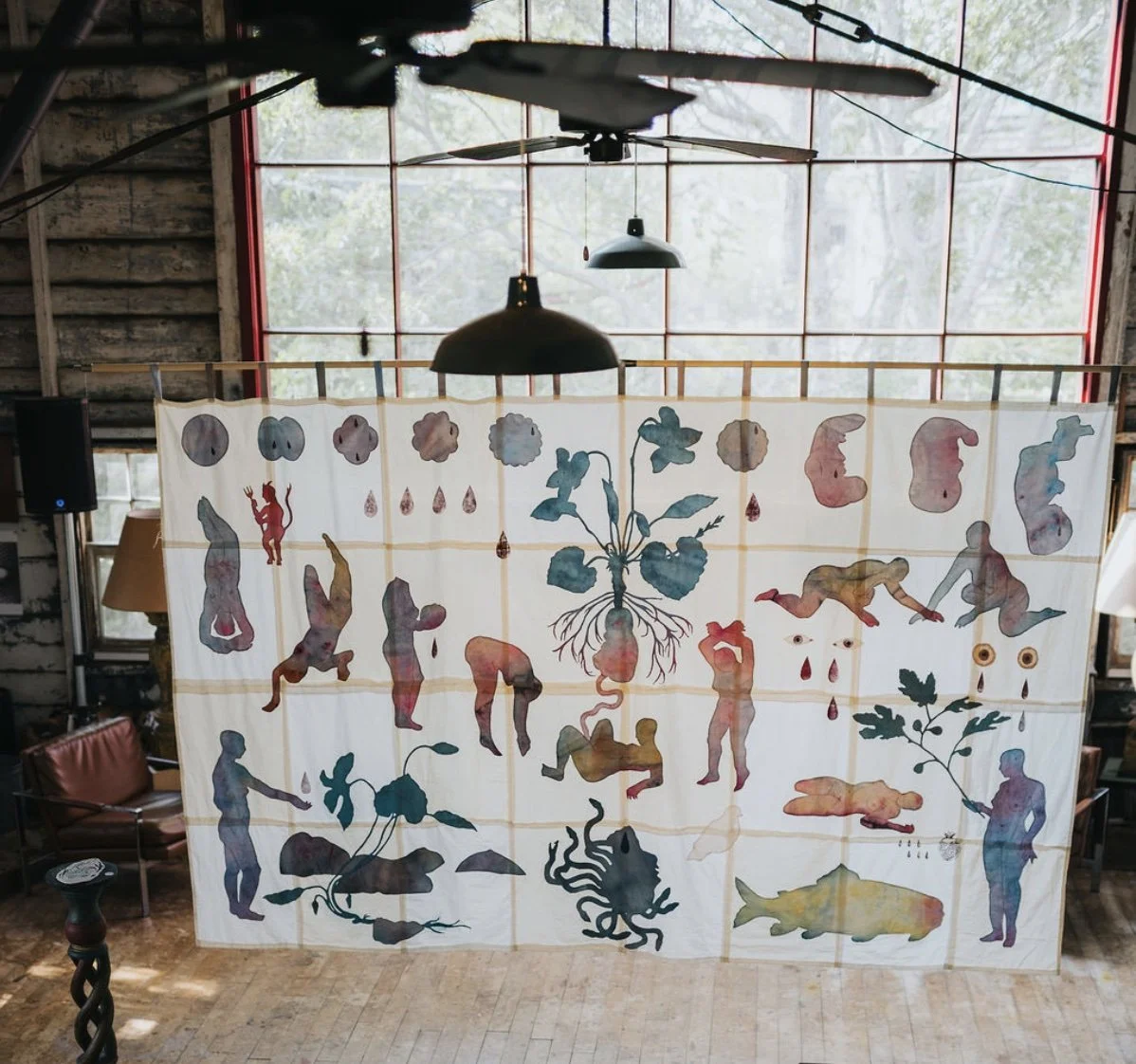 "Birthstory" installed in the Hawthorne Barn in Provincetown, MA at invitation of Twenty Summers (2025)