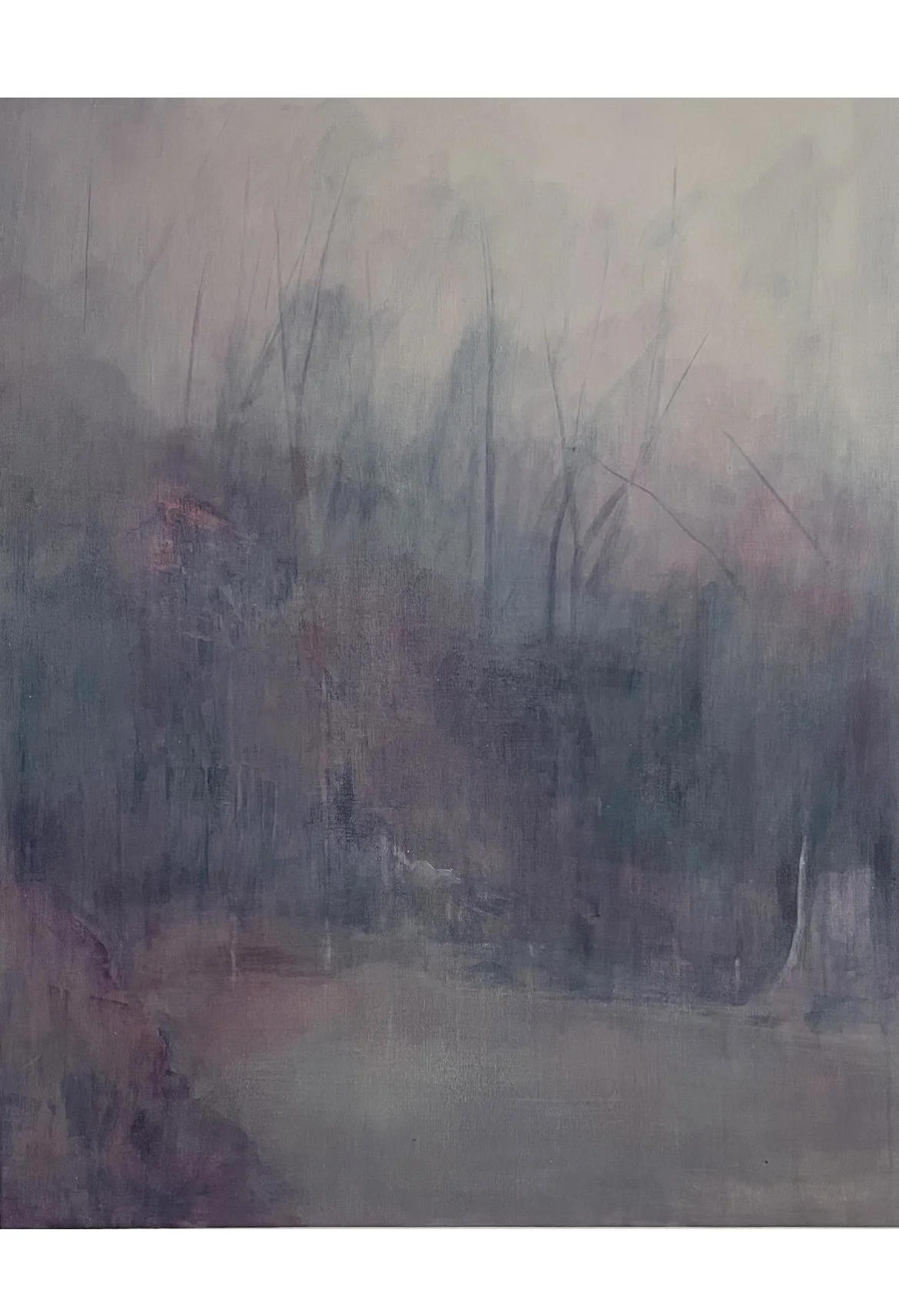 "Wisconsin Mist" (2023) 32" x 40" acrylic on canvas SOLD