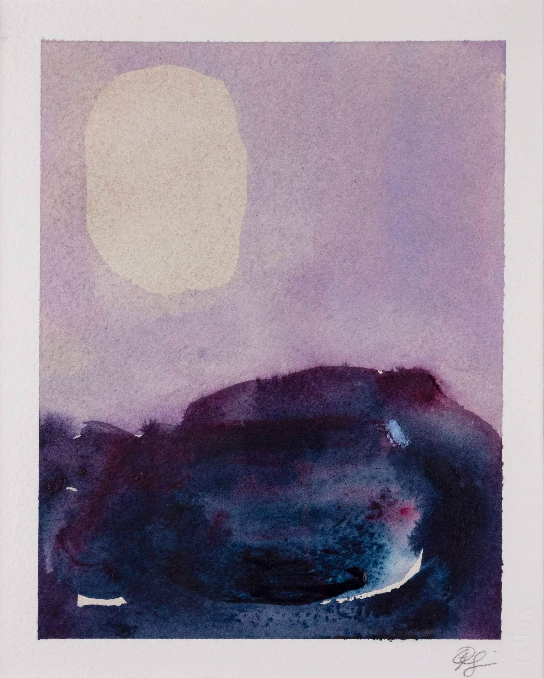 "Talisman" (2024) 7" x 5.5" acrylic on paper SOLD