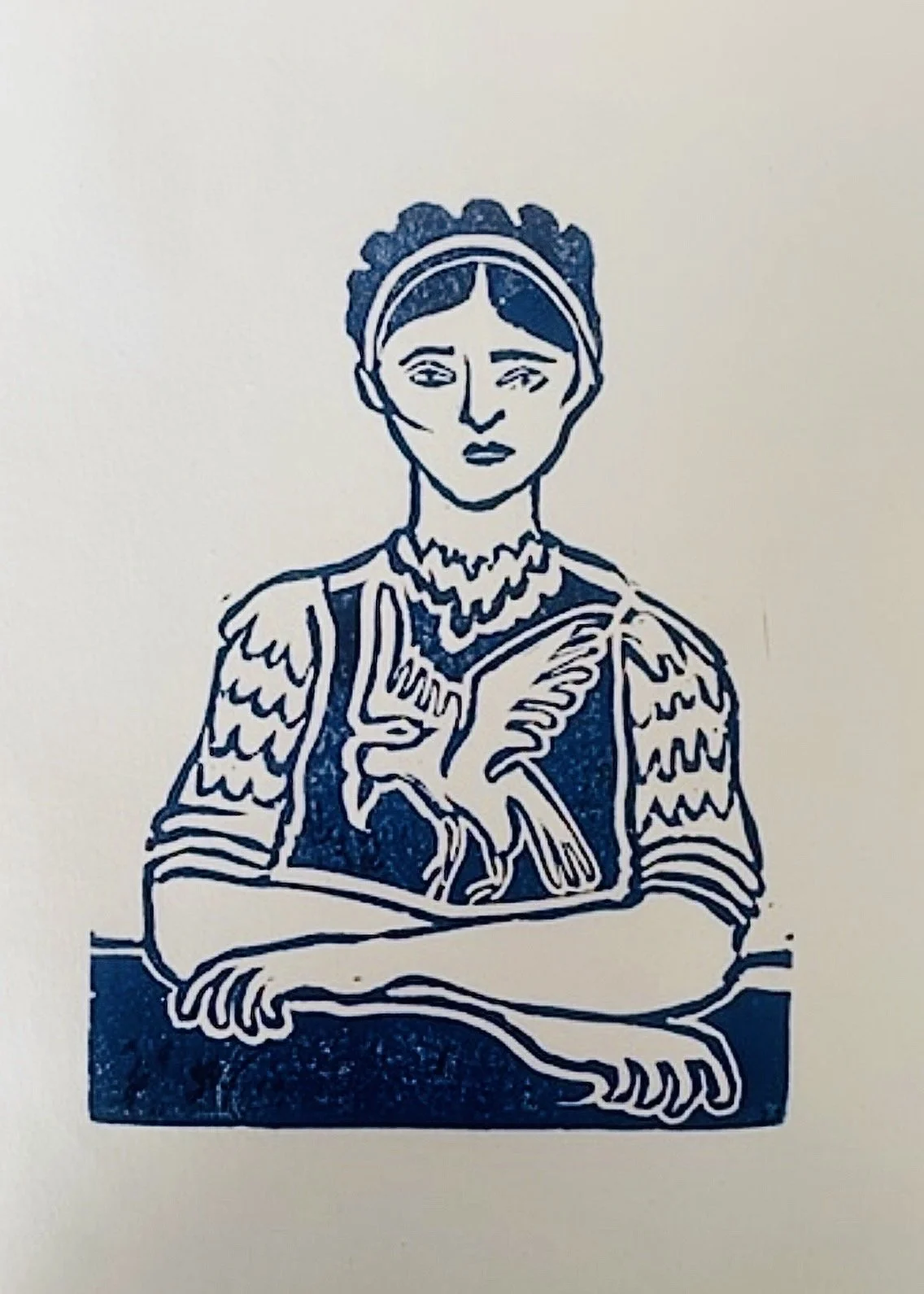 "On board he met a stowaway. Her name was Perdita" (2013)  10" x 8" relief on paper UNAVAILABLE