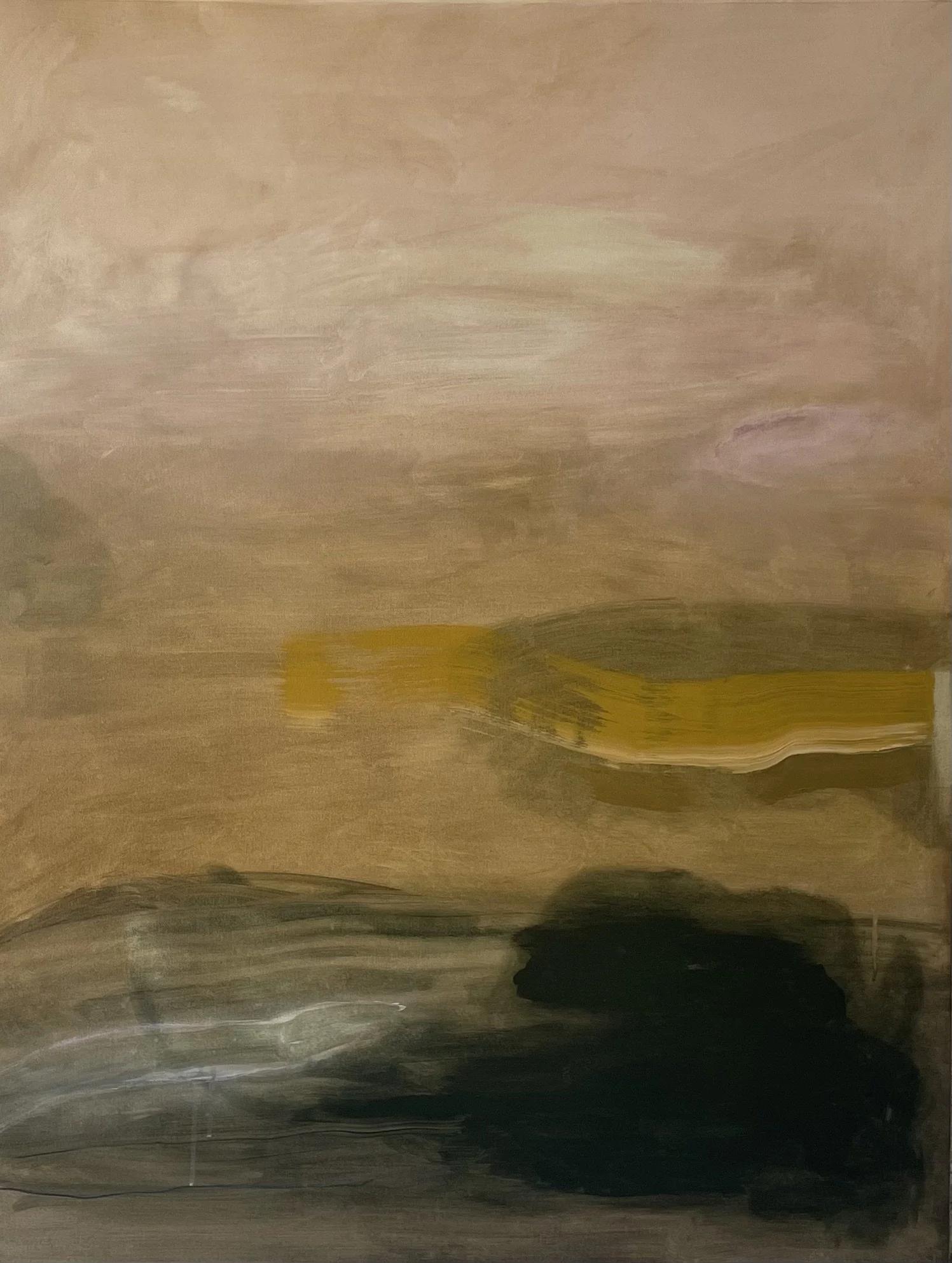 "Sundown" (2025) 64" x 40" acrylic on canvas SOLD