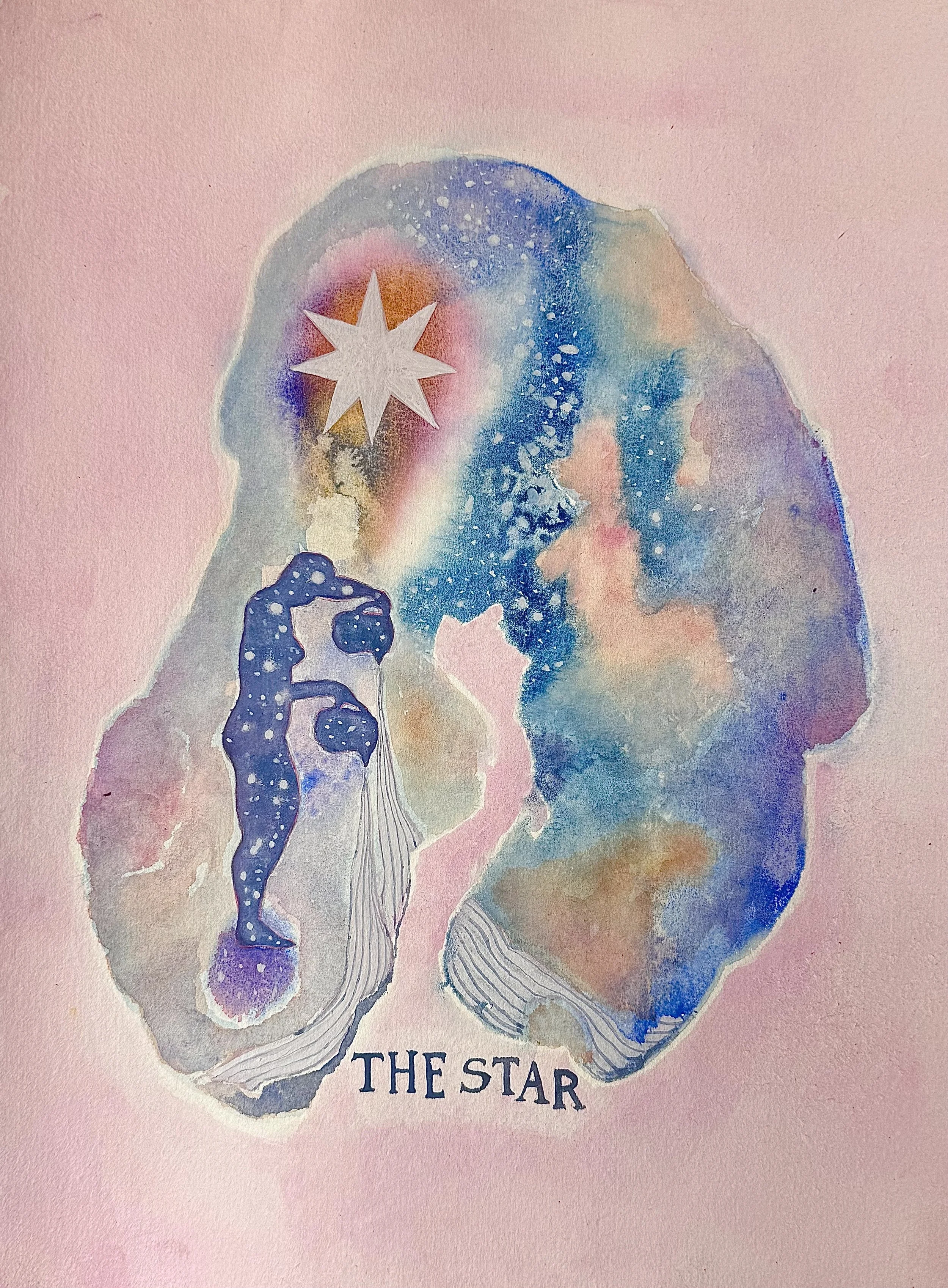 "The Star" 12" x 14" (2023) watercolor on paper $750