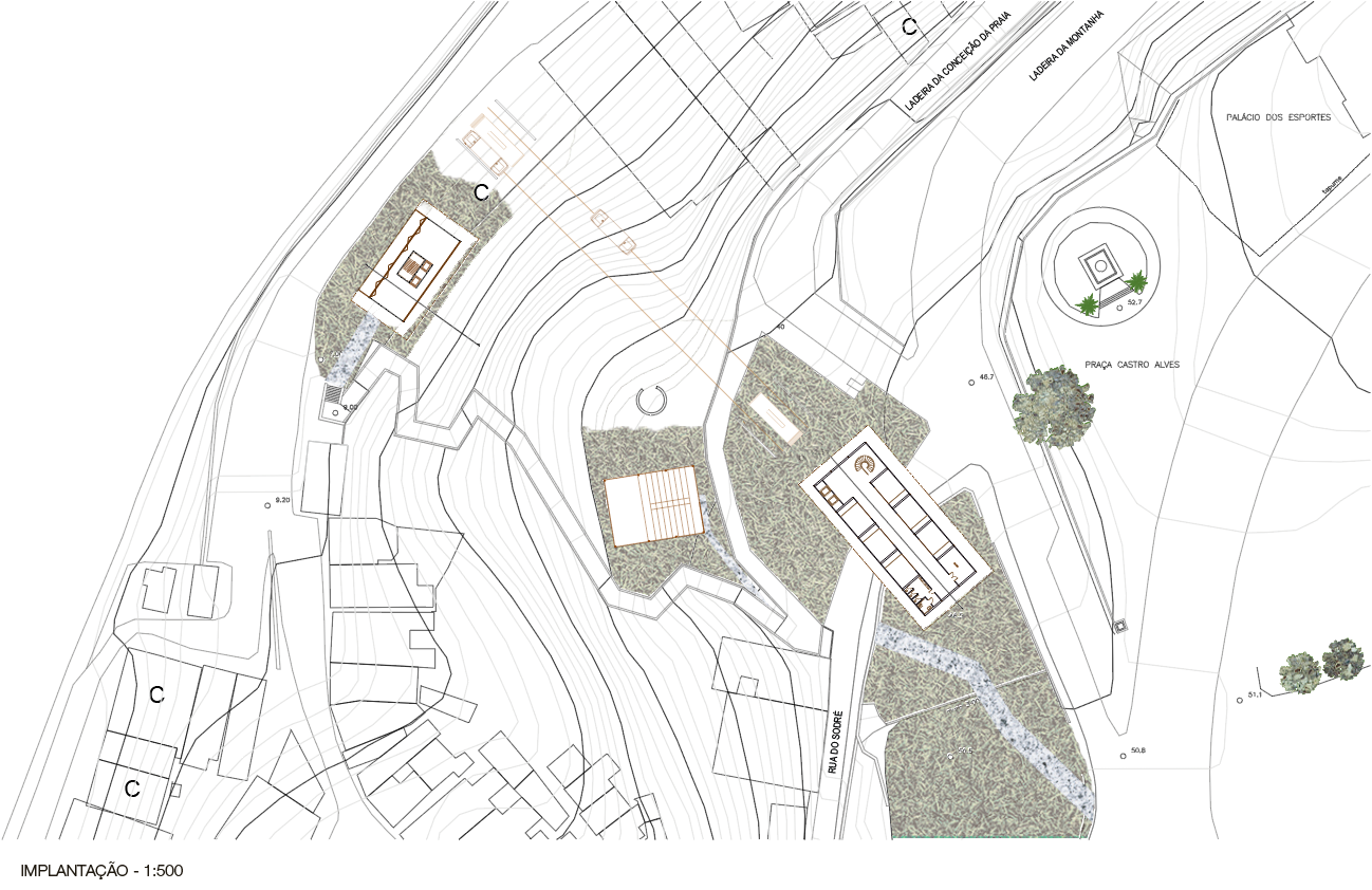 Implantação | Centro Cultural + Teatro + Mercado 2025.2 | Ladeira da Montanha, 78 - Centro Histórico - Salvador