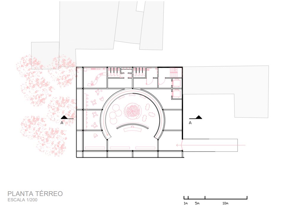 Planta Térreo | Biblioteca + Café 2025.1 | R. Talmud Thorá, 185 - Bom Retiro