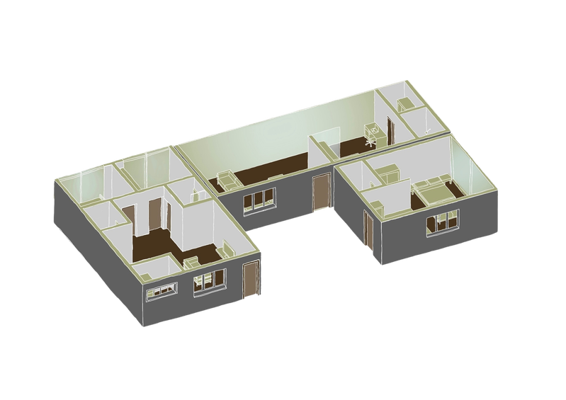 Isométrica | Conjunto Habitacional 2024.2 | Rua Helvetia, 507 - Campos Elíseos 