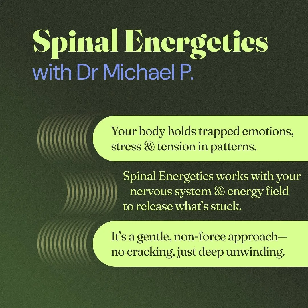 ✨ Your body knows how to heal it just needs the right space to release what&rsquo;s stuck.

Spinal Energetics is a gentle, non-force approach that taps into your nervous system and energy field to help release deeply held stress, emotions, and tensio