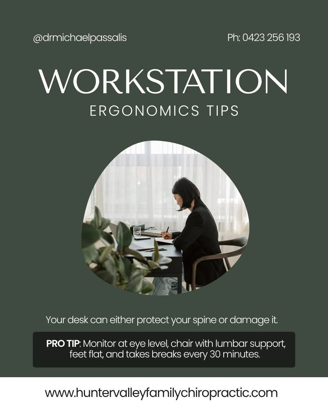 Your body isn&rsquo;t designed to sit all day&hellip; but most of us do.

Poor ergonomics can quietly build tension in your:
👉 neck
👉 shoulders
👉 lower back

Over time, this may contribute to discomfort, stiffness, and reduced mobility.

✨ Small c