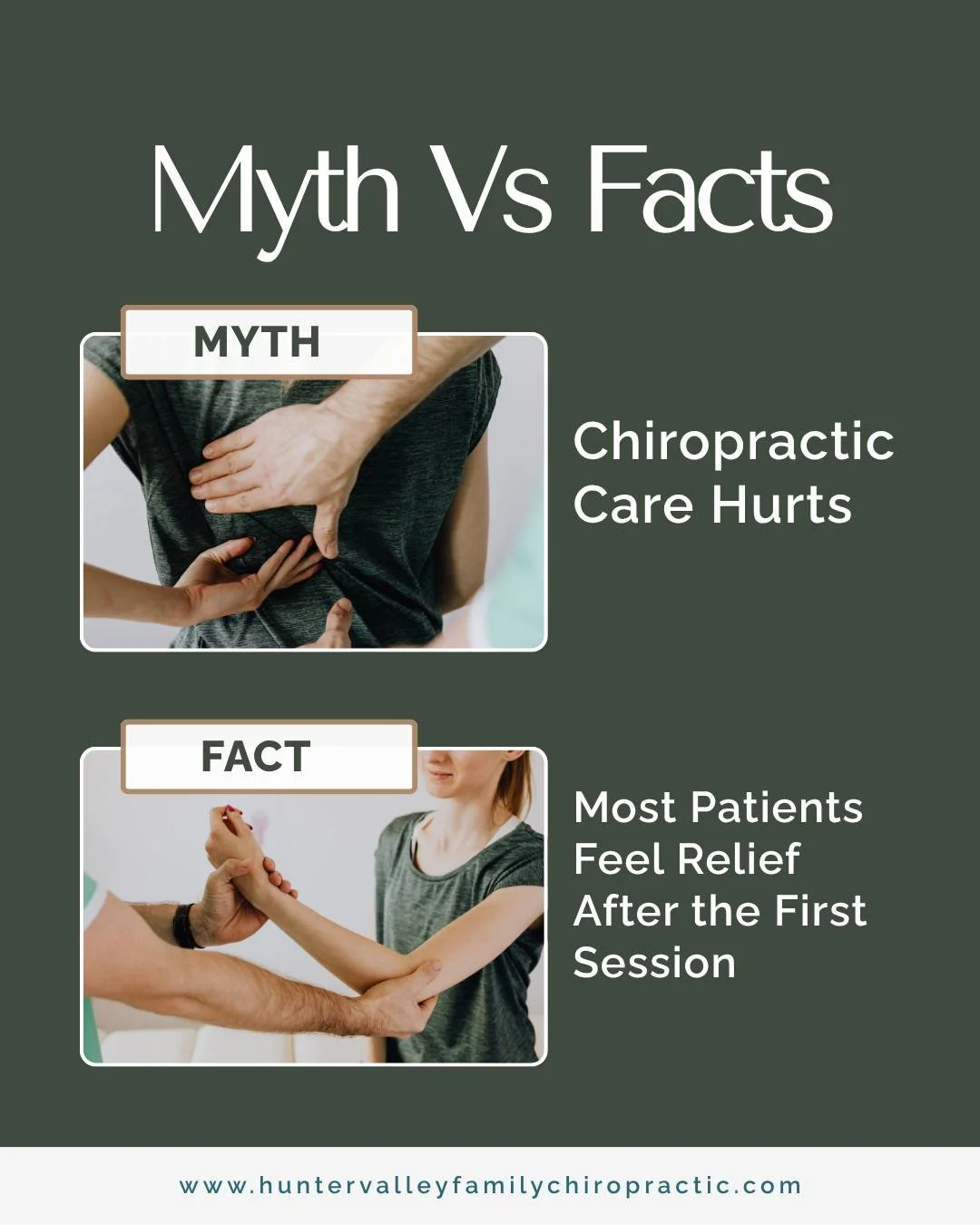 You&rsquo;ve probably heard&hellip; &ldquo;chiro hurts&rdquo; 👀

But here&rsquo;s the truth 👇
Most people feel relief almost immediately.

No forcing. No aggressive cracking.
Just care that works with your body and nervous system.

If you&rsquo;ve 