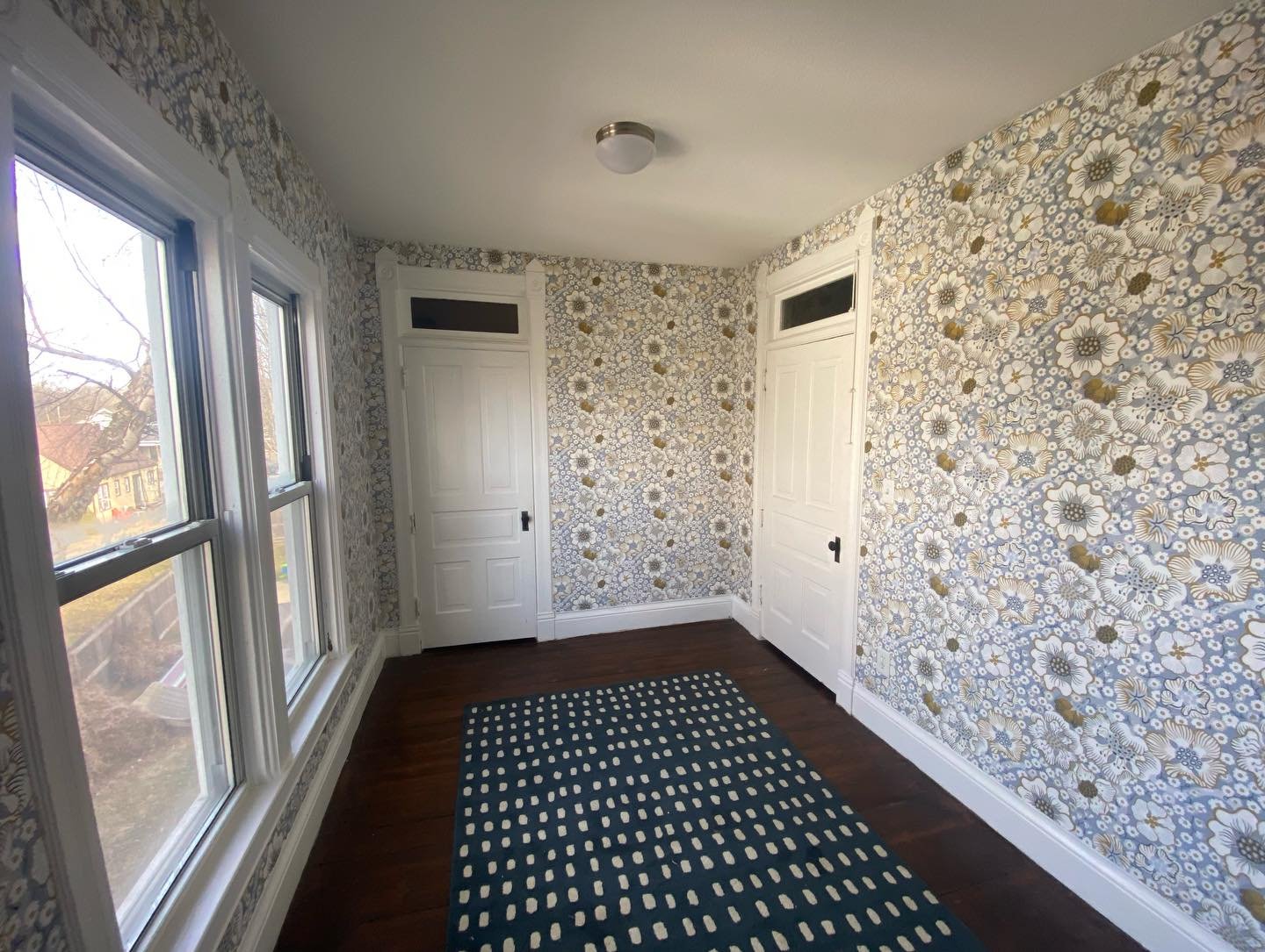 This homeowner did a fantastic job finding the right wallpaper for their new nursery! It was a pleasure to have a part in bringing their vision to life!