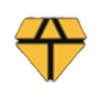 Icon of a yellow diamond-shaped gem with black outline