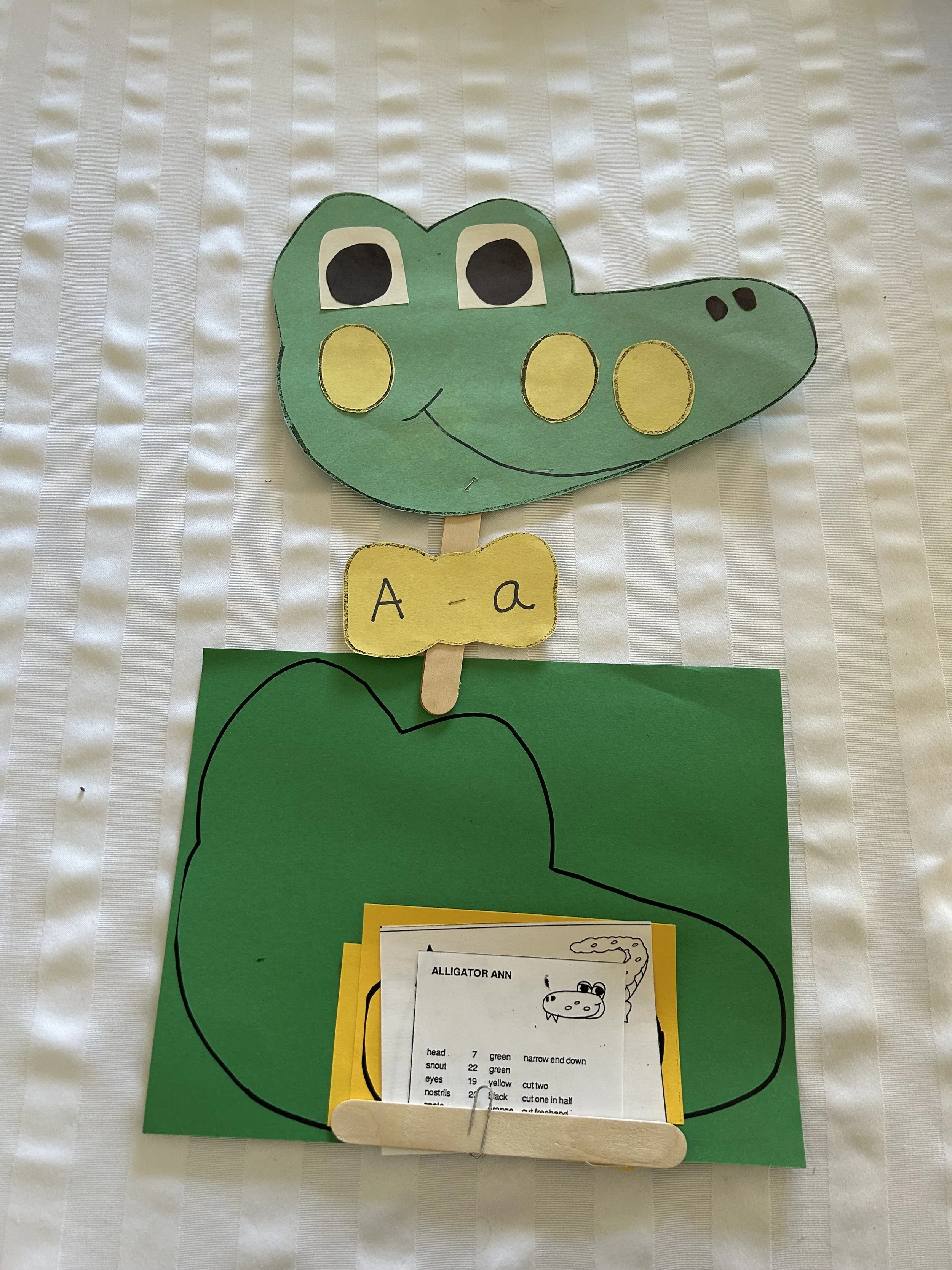 Letter A Puppet Packet-Alligator Ann (short A)