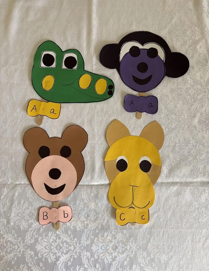 Full Alphabet Puppet Set  ( 31 puppets-A-Z Learning Activity)