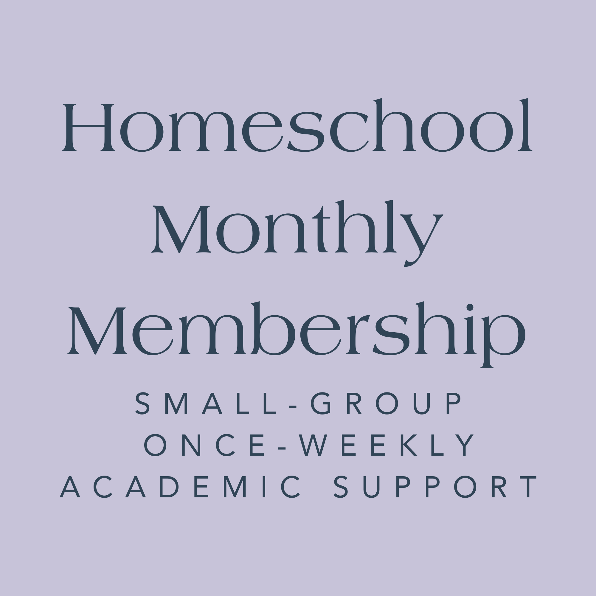 Homeschool Studio Membership