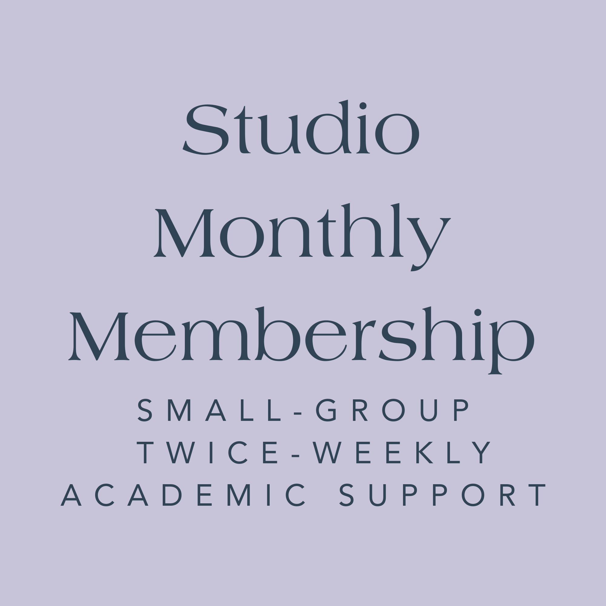 Studio Monthly Membership