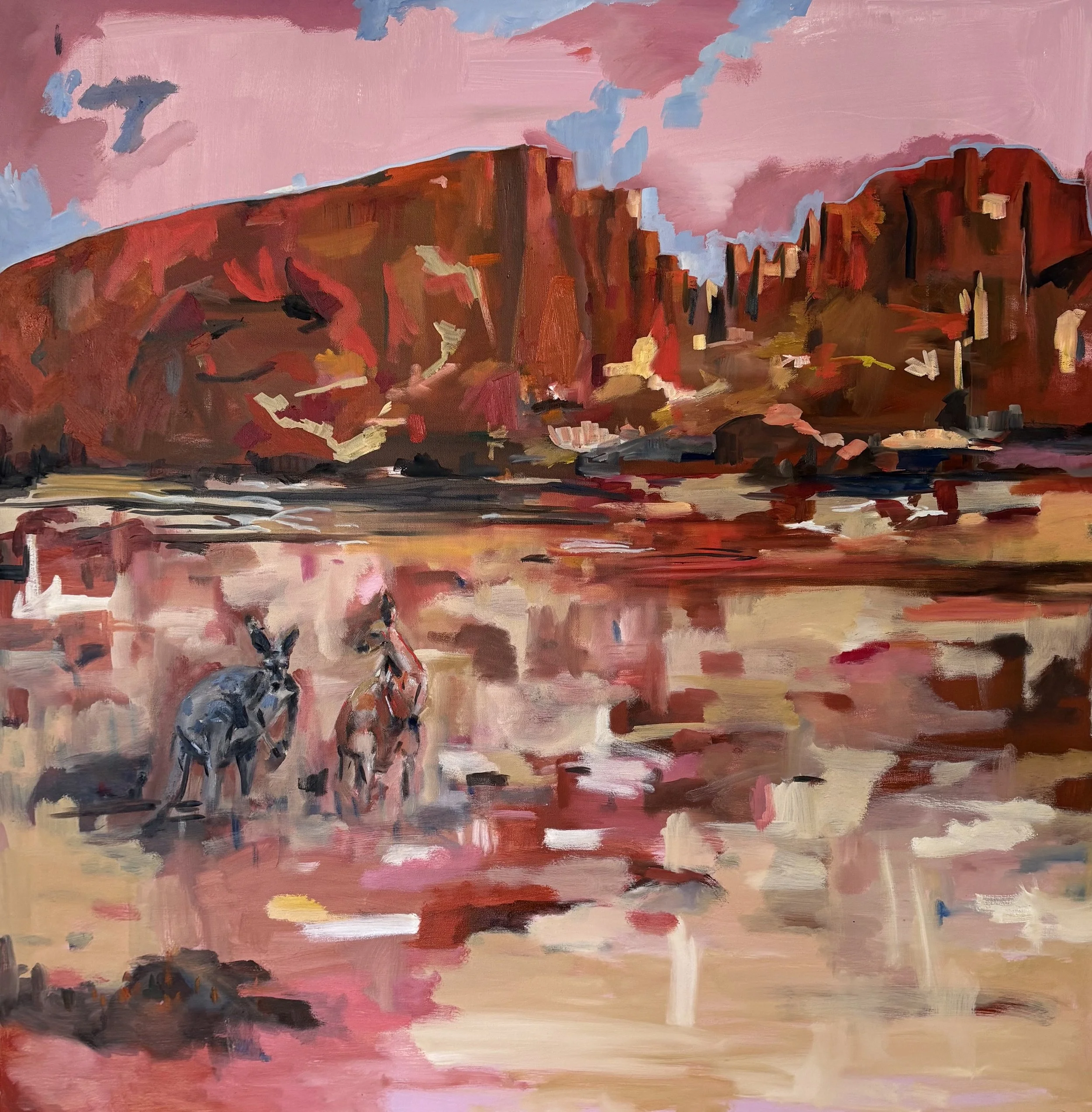 Original - kangaroos of Wurre, Rainbow Valley