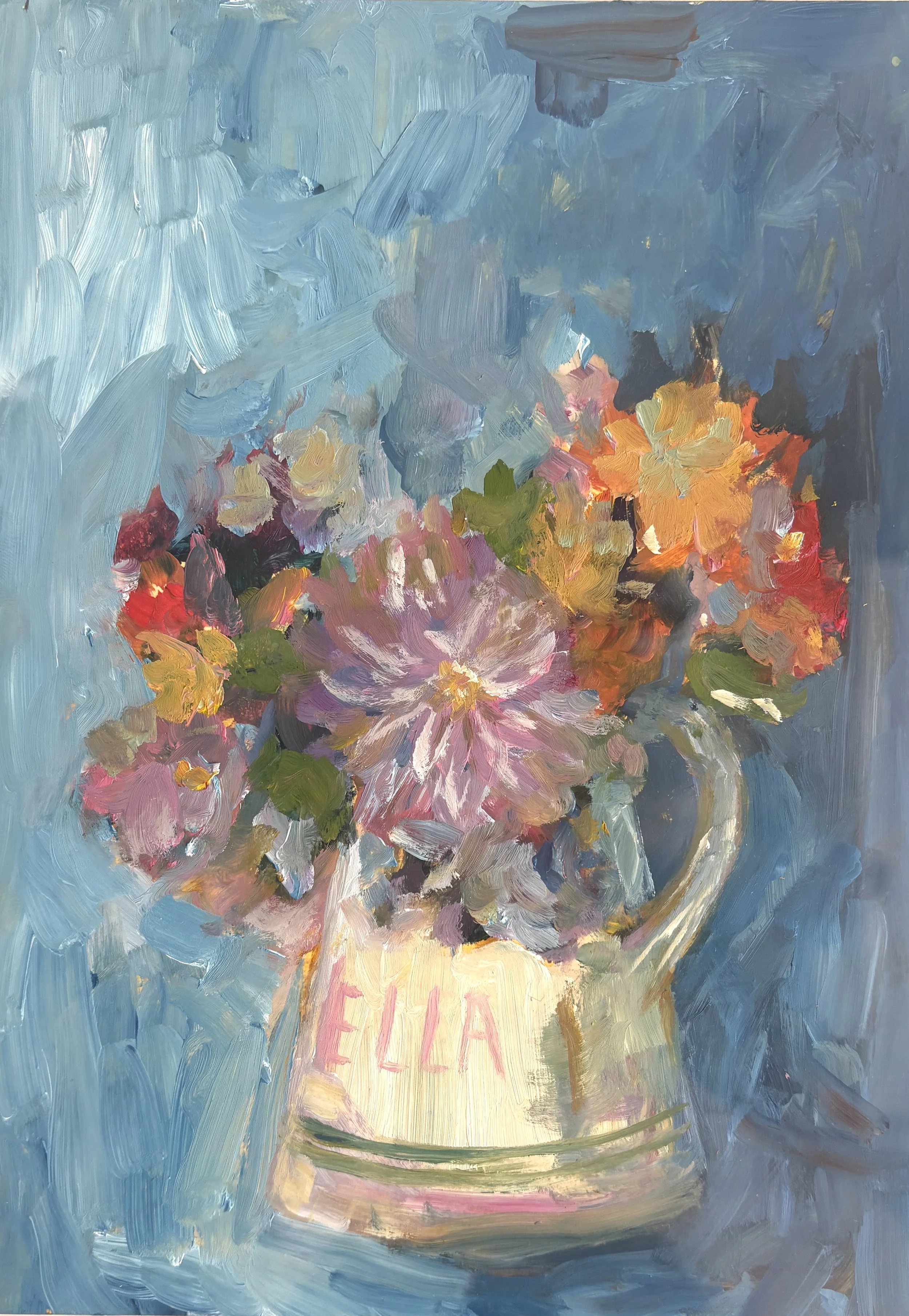 Original - flowers in Bella vase