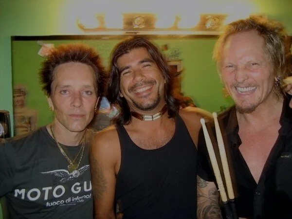 Post show shot w/ Billy Morrison (Billy Idol, The Cult) and Matt Sorum (GnR, AudioSlave).  *I was in the opening band.