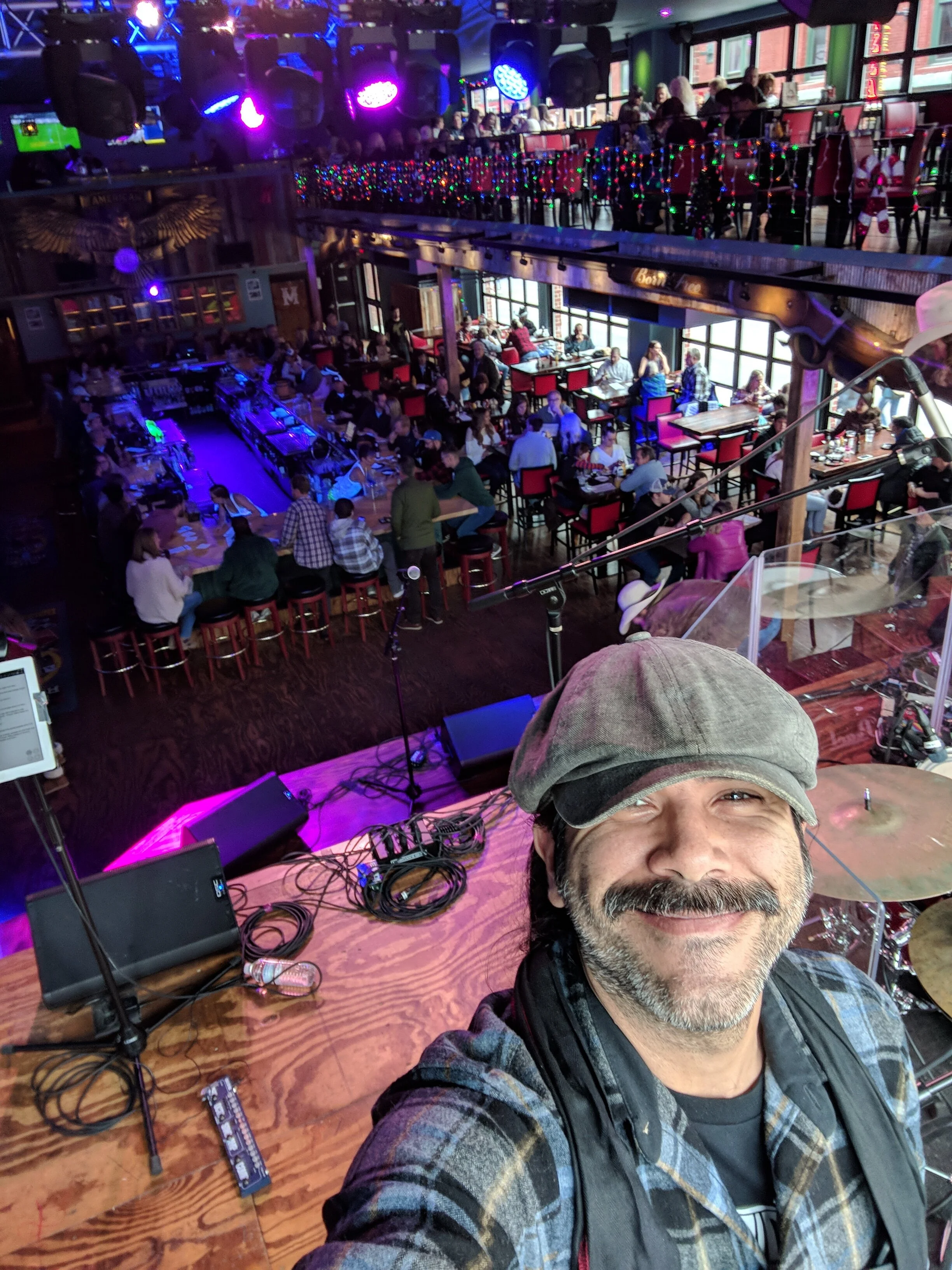 Singing and playing bass @ Kid Rock's Big Ass Honkey Tonk in Nashville