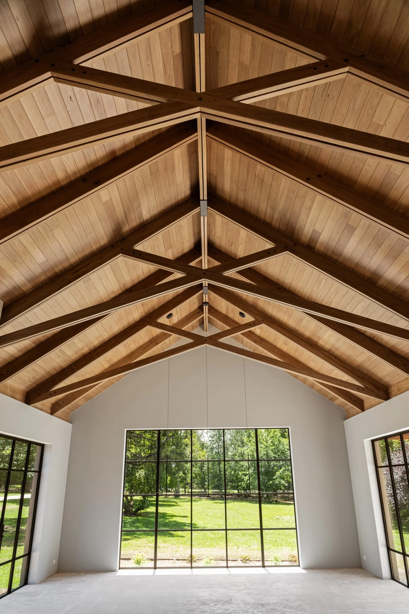 Timber ceiling detail in a Southern Highlands architectural home by Baltimore Constructions
