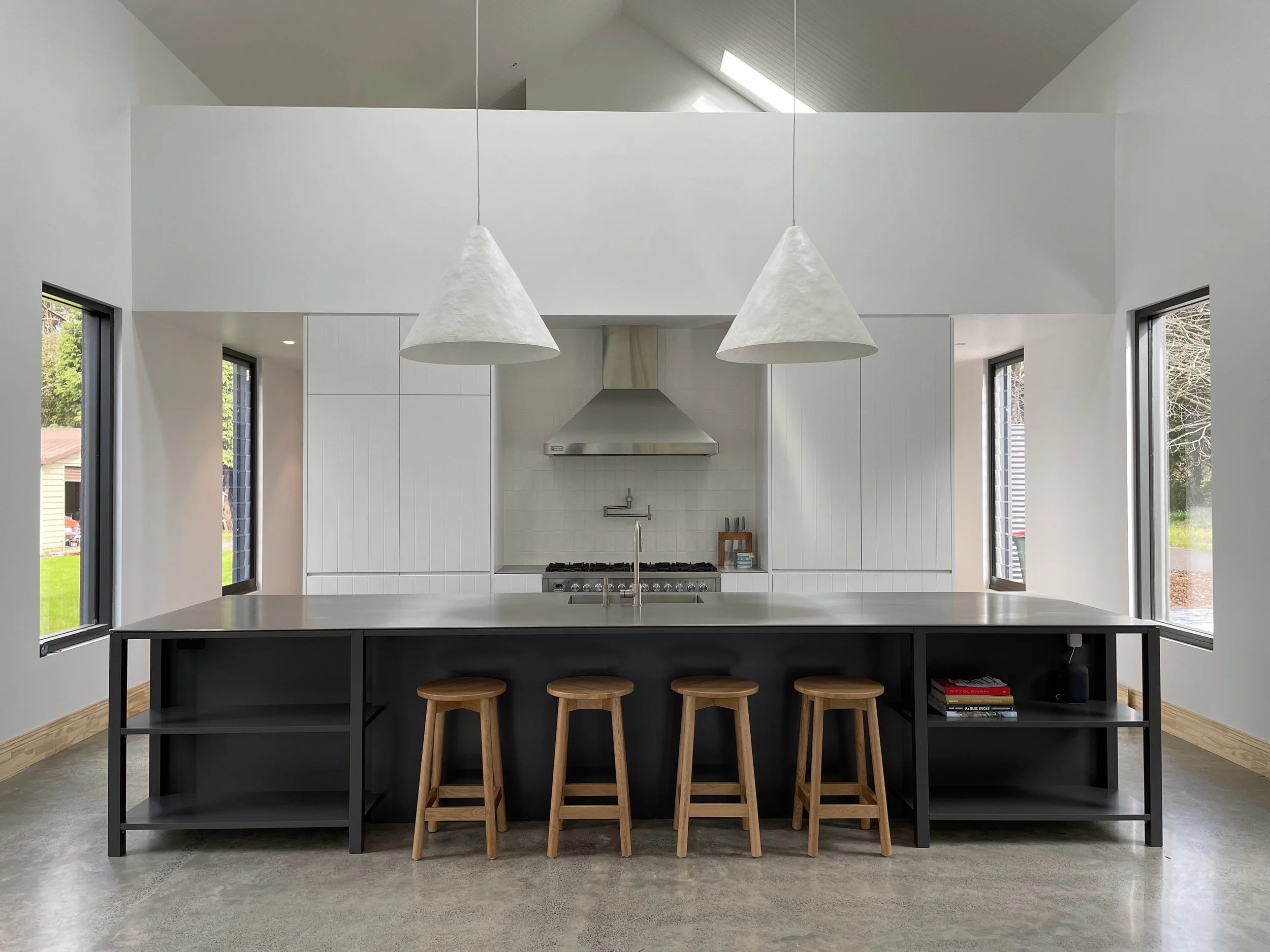 Kitchen with marble island in a Southern Highlands home built by Baltimore Constructions
