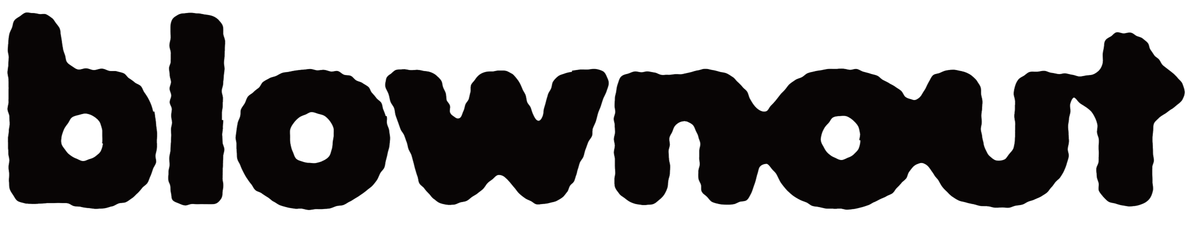 Text in black with white outlines spelling 'blackmarket' in a playful, irregular style.