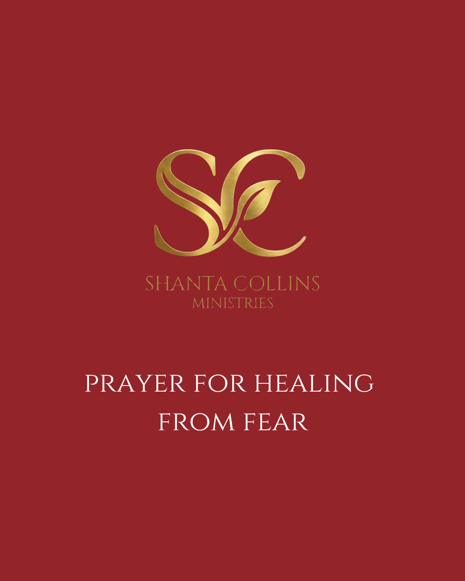 Prayer from Healing for Fear