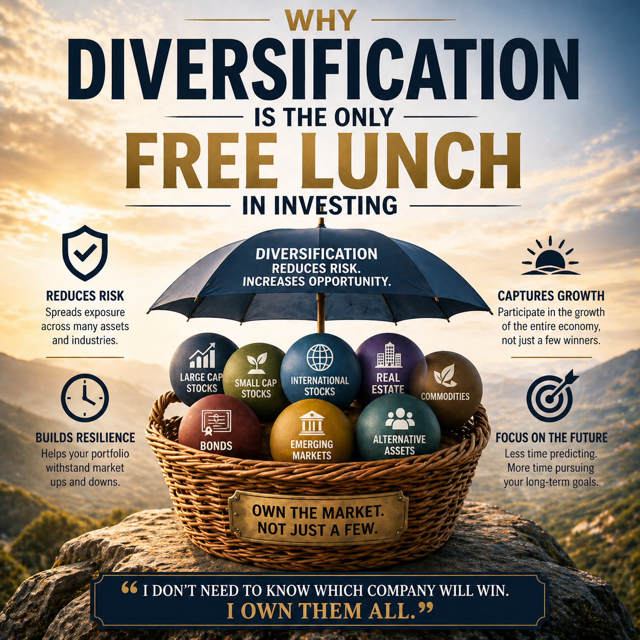 Why Diversification Is the Only Free Lunch in Investing