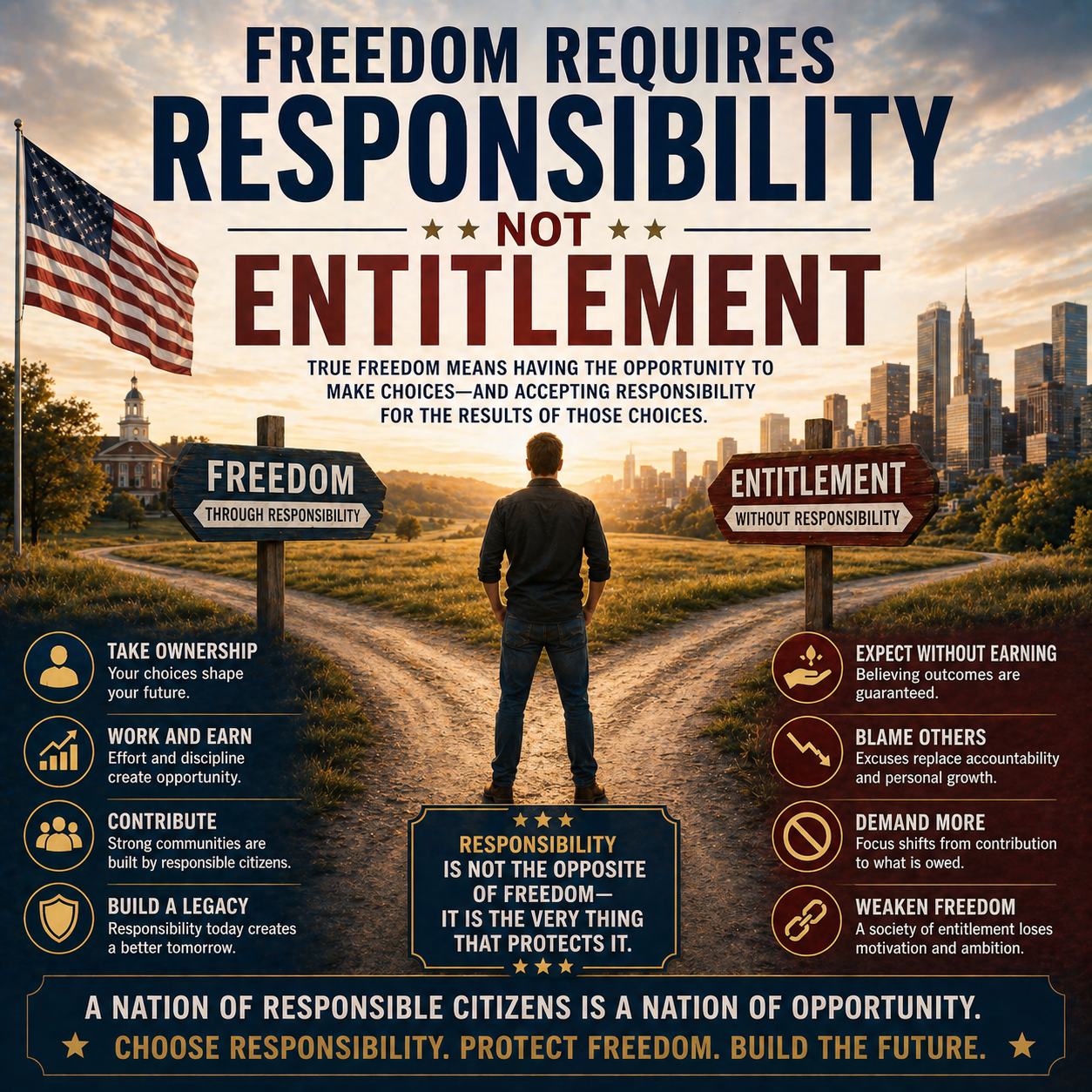 Freedom Requires Responsibility — Not Entitlement