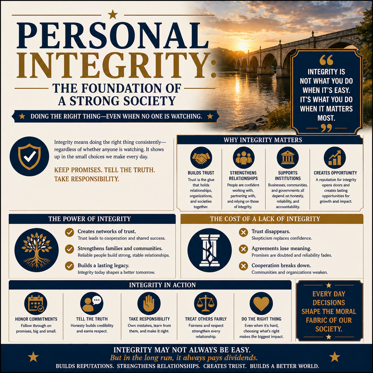 Personal Integrity: The Foundation of a Strong Society