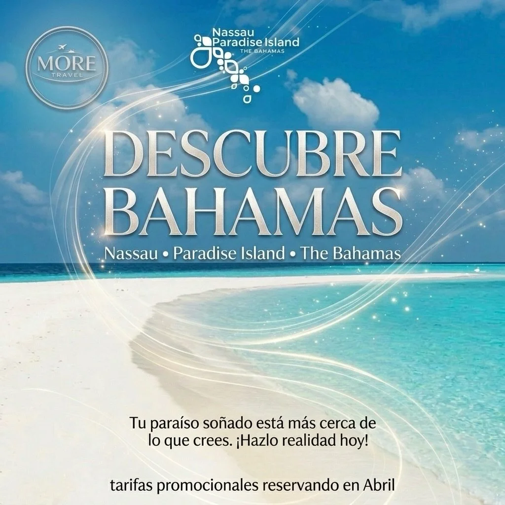 Descubre la belleza que Bahamas tiene para ti 

Reserva tu cupo ahora ✨✈️