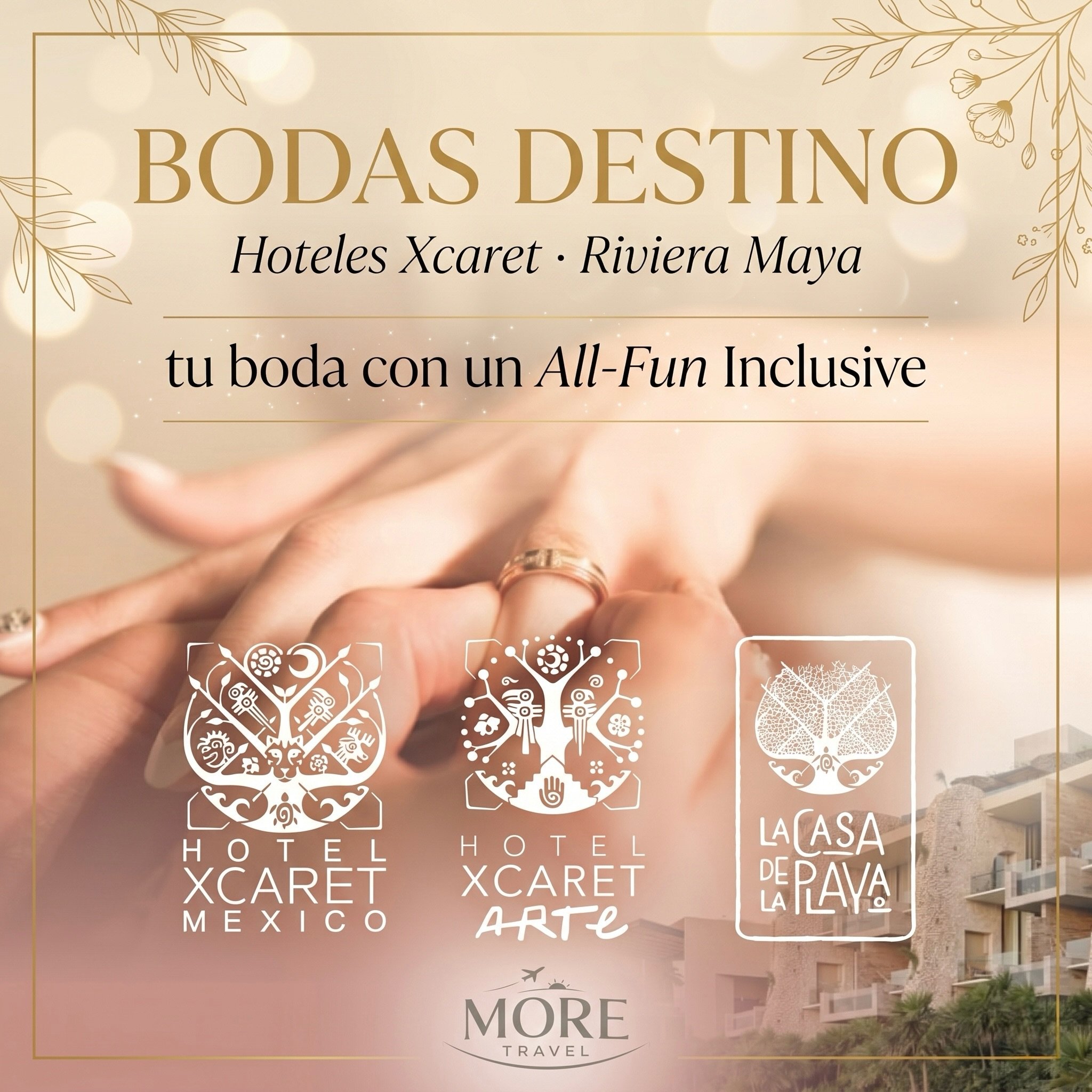Somos tu mejor aliado para hacer realidad tu #boda al Mejor estilo #xcaret 💐💍👰🏽&zwj;♀️
|
Ya sabes como es una Boda Destino ? 
Escr&iacute;benos y hacemos realidad tu sue&ntilde;o ! 🌸🤩