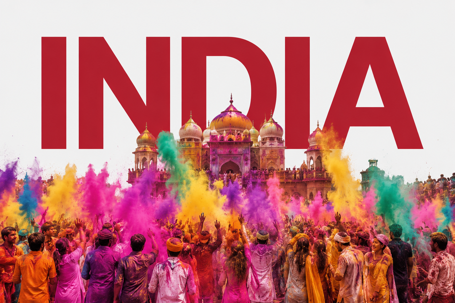India Con Festival de Colores Holi