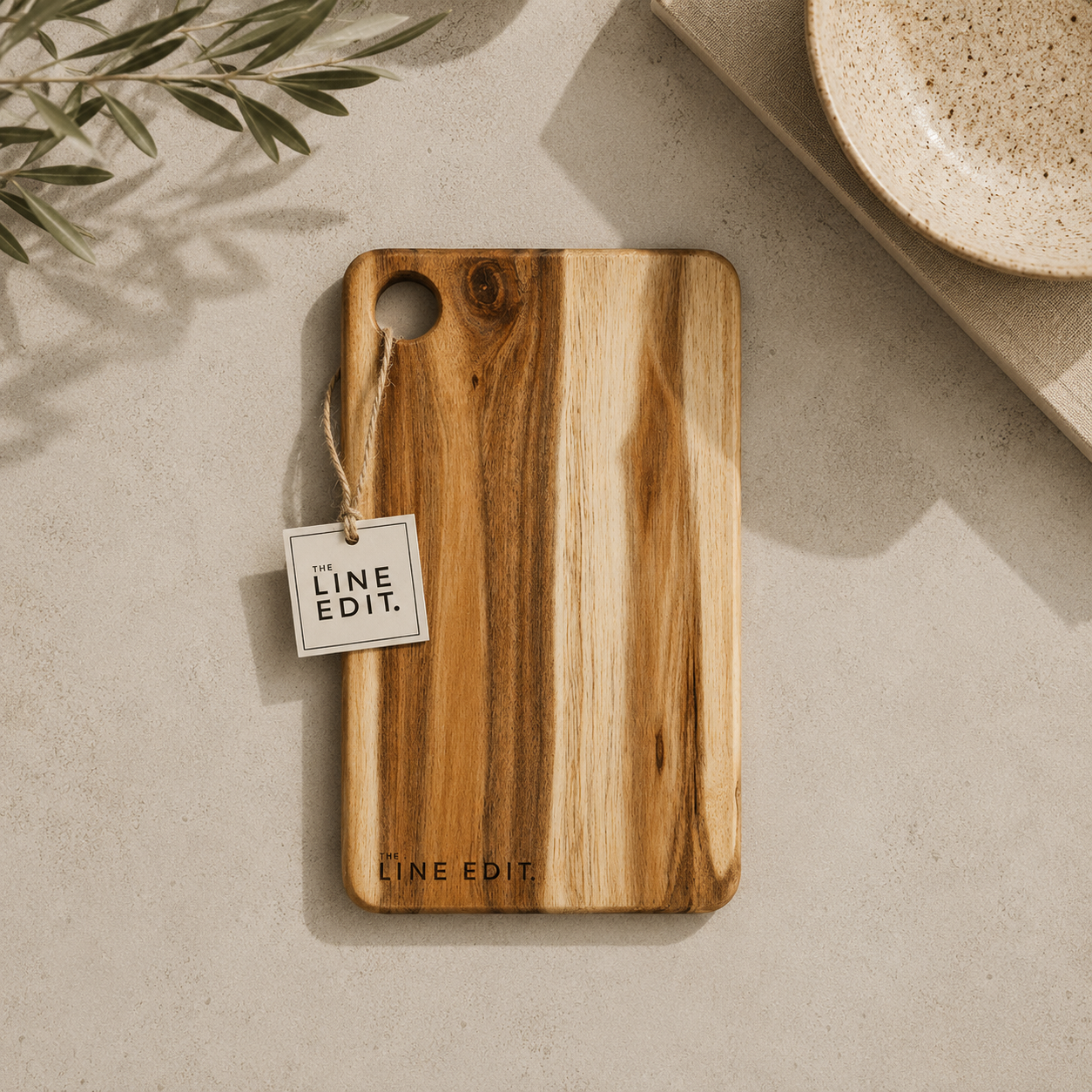 The Line Edit - Acacia Serving Board