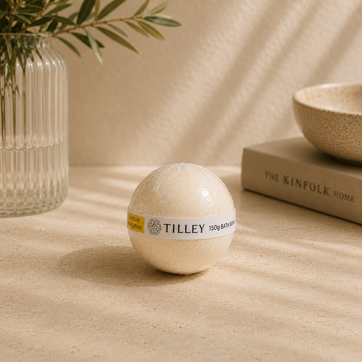 Tilley Tahitian Frangipani Scented Bath Bomb 150g