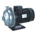 Image of a black and silver industrial pump or motor.