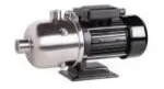 Close-up of a black and silver electric motor with a cylindrical shape.