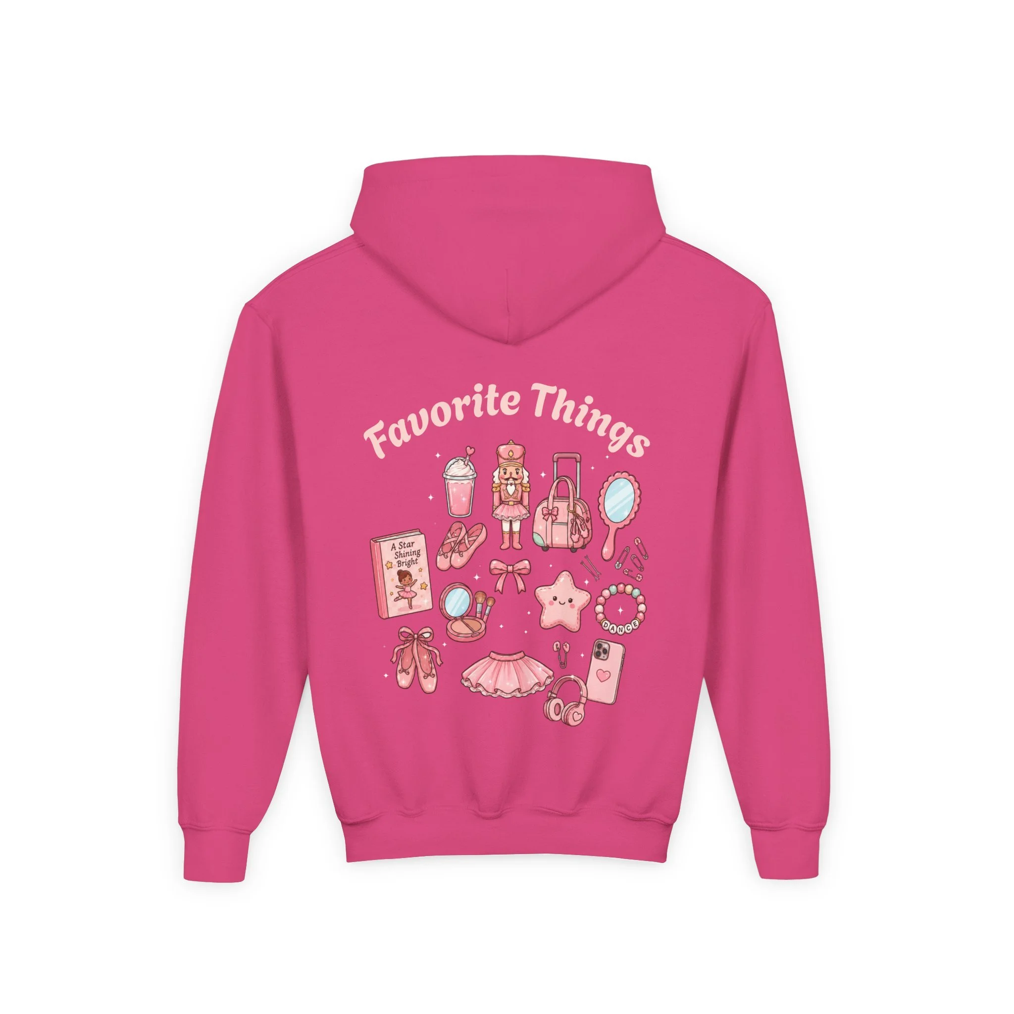 Youth Hoodie — “Favorite Things” Cute Dance & Accessories Design