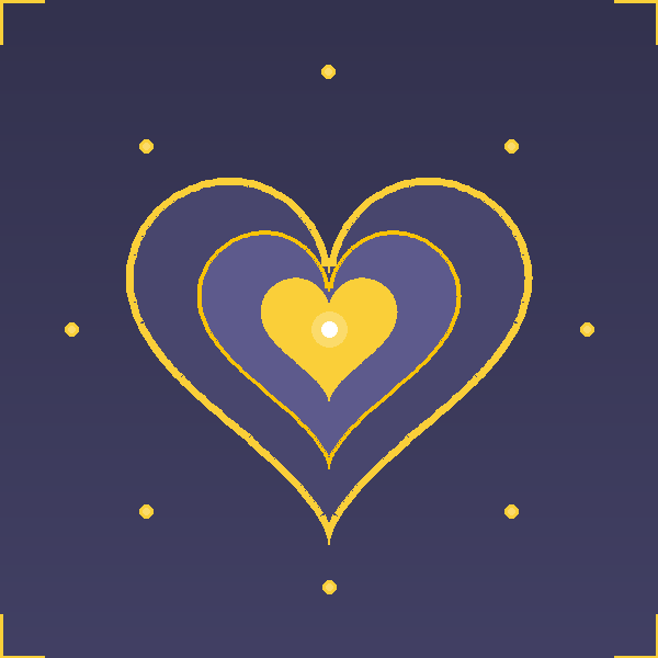 Geometric drawing of an outline square with sections divided by vertical, horizontal, and diagonal lines.