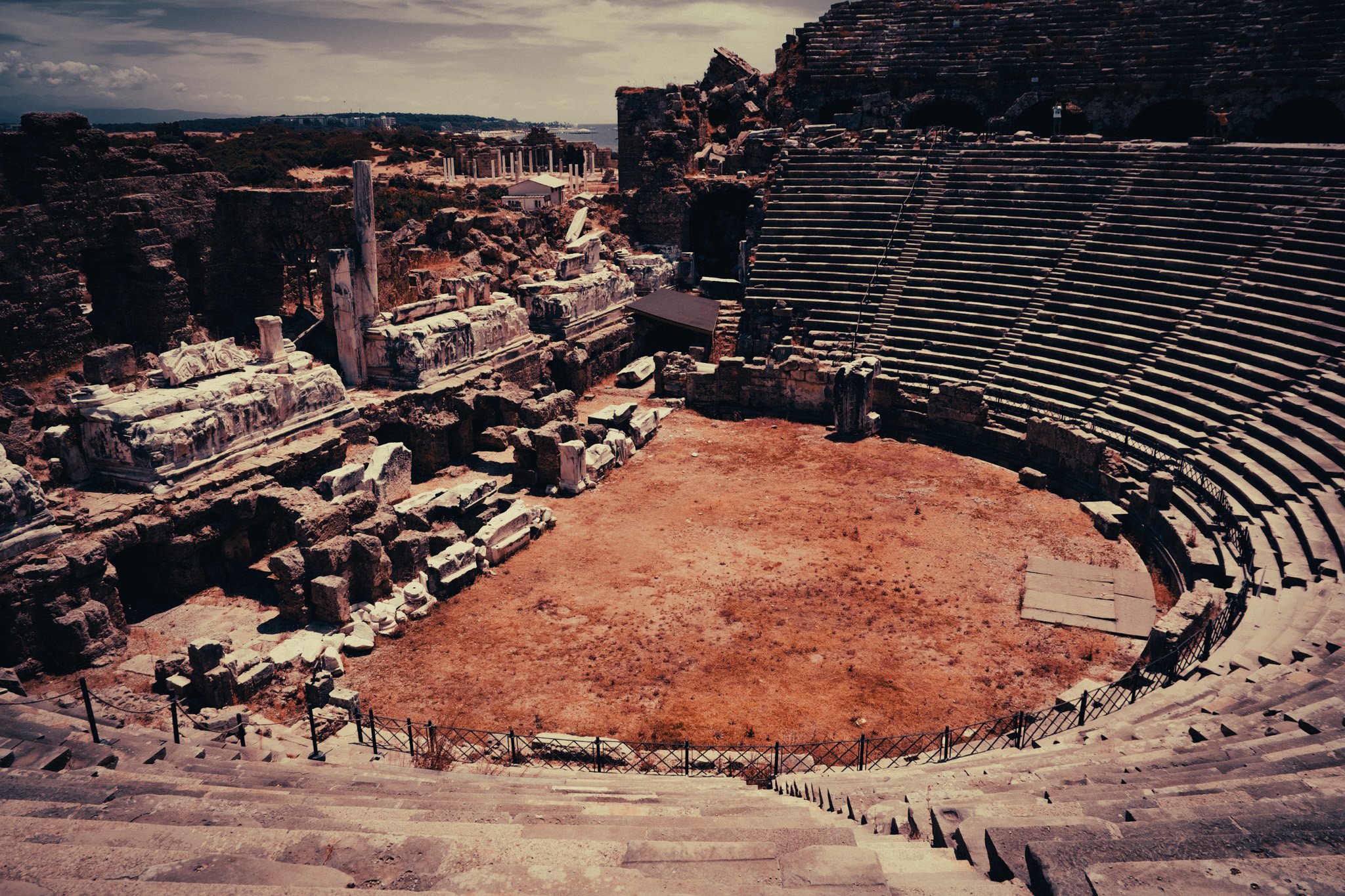 Roman ruins, amphitheatre in Tarragona