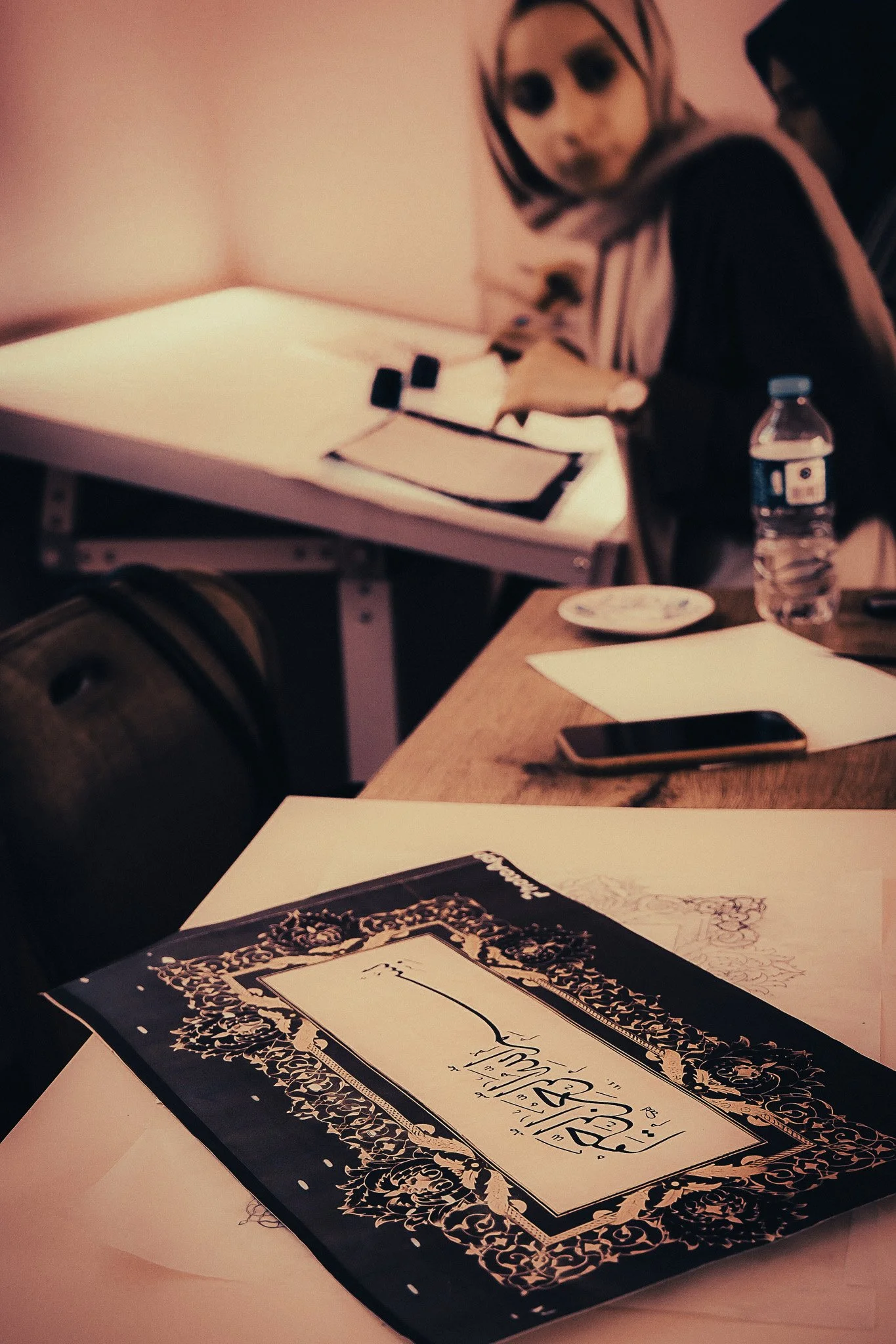 Arab calligraphy class in Amman Jordan