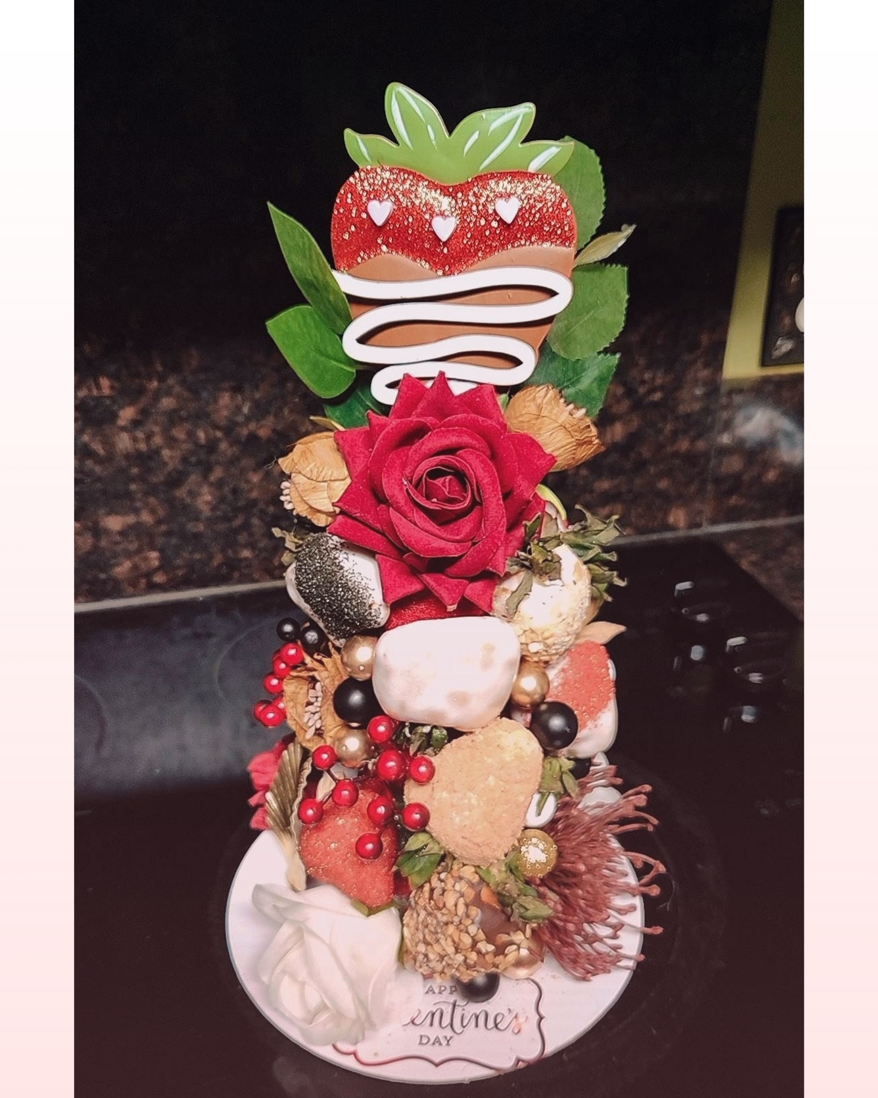 valentine strawberries chocolate covered