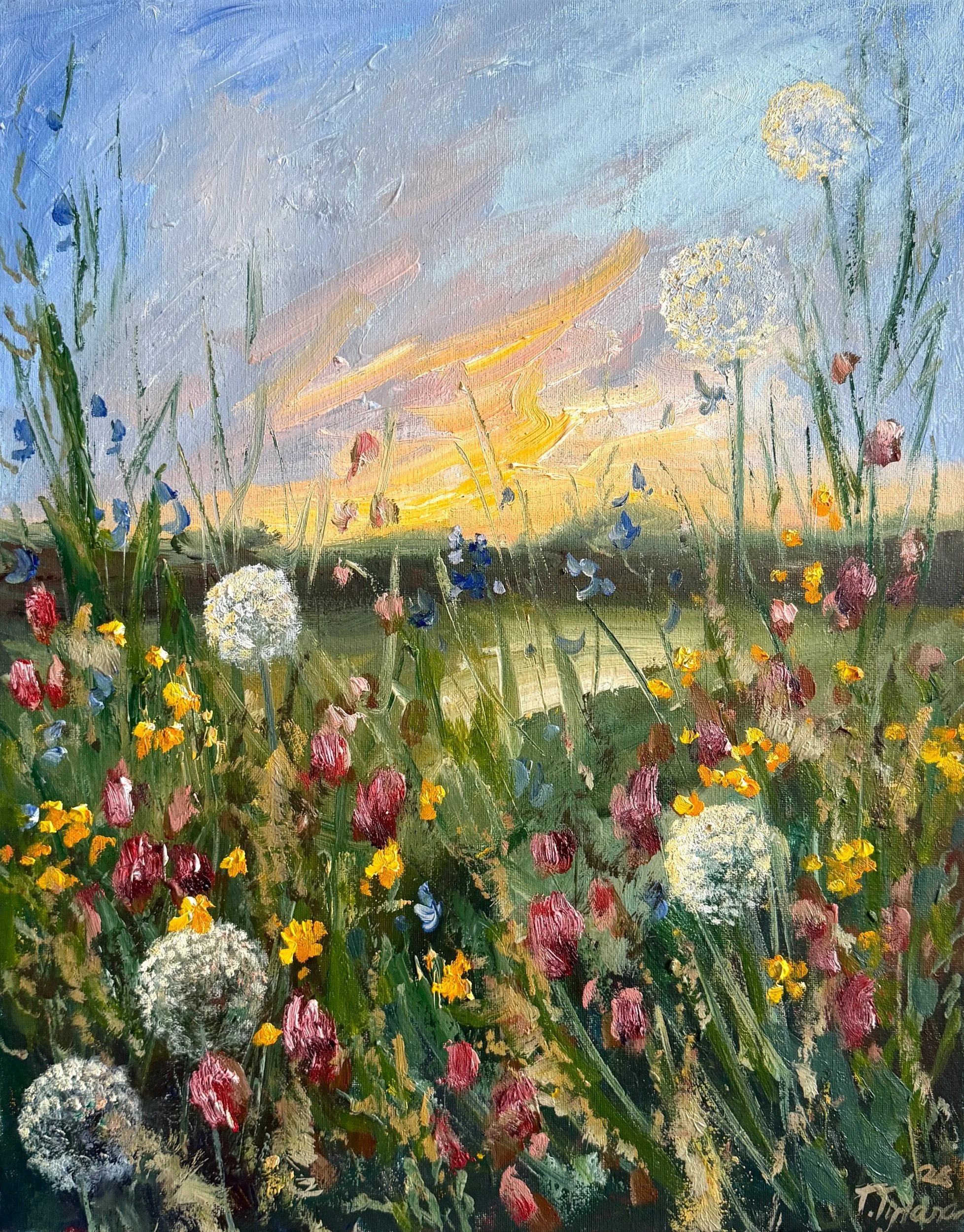 Hope Blooms Here 16x20 in