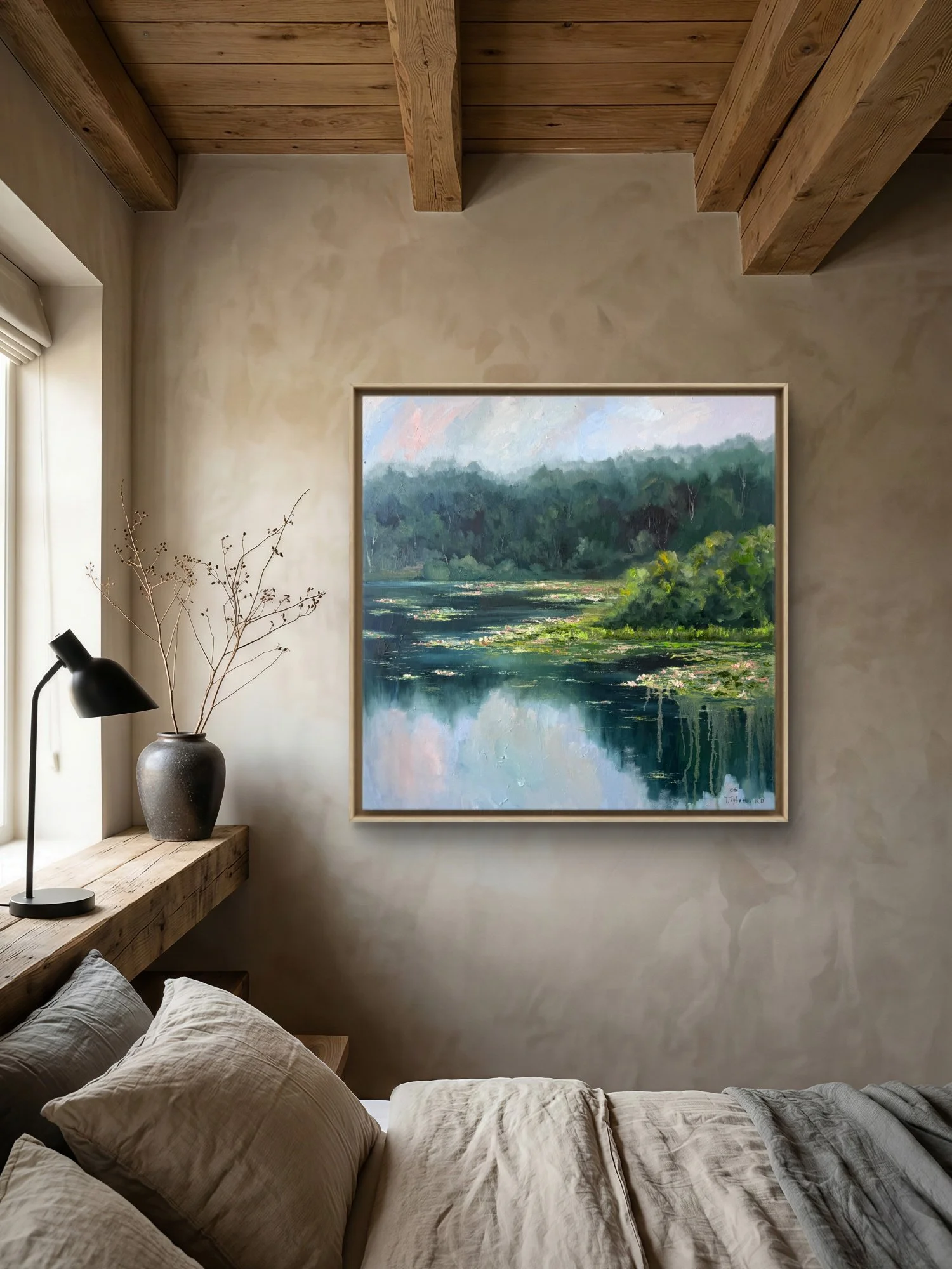 Peaceful Waters - A New Painting from My Water Lilies Series