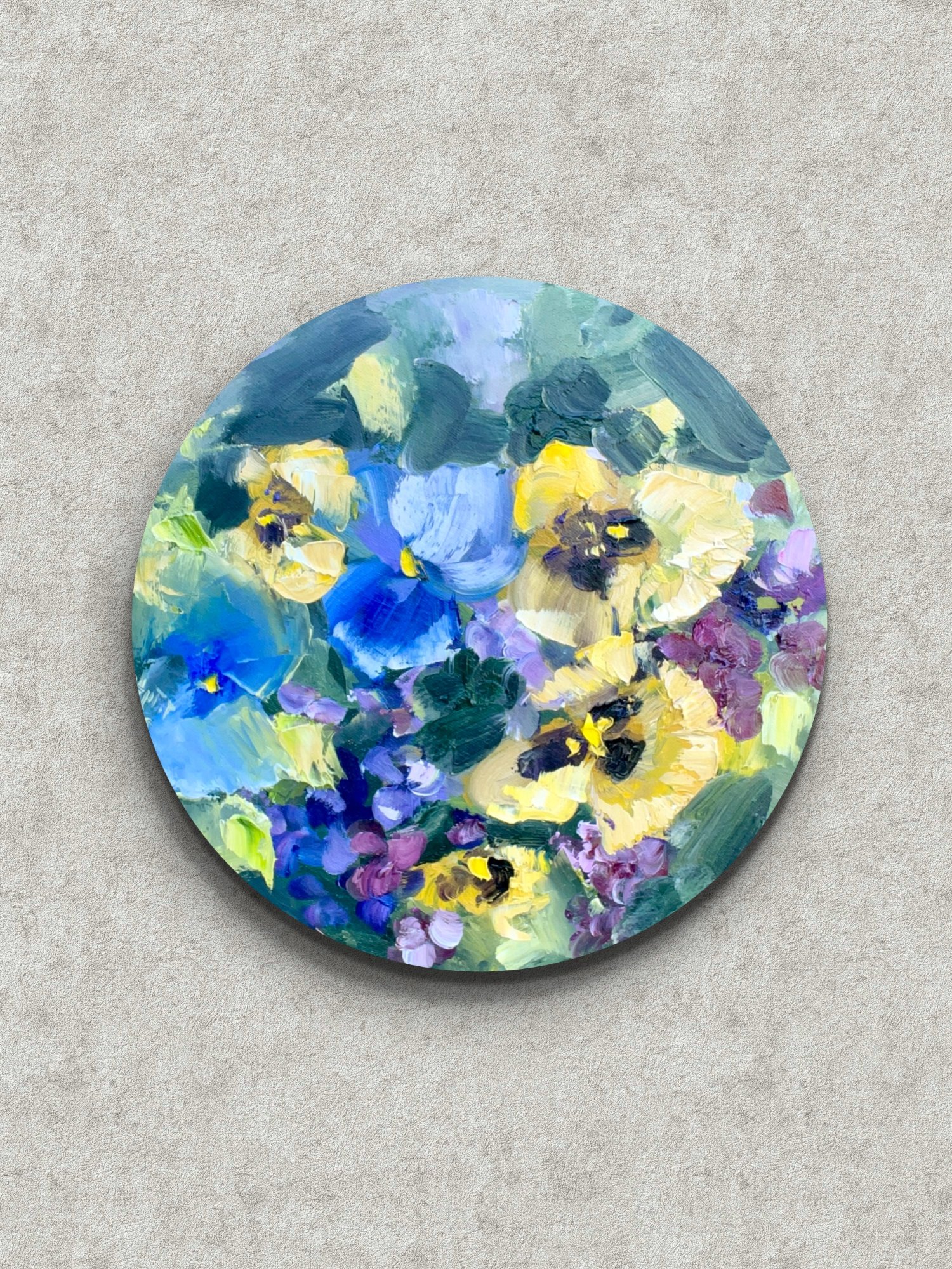 Golden Bloom Original Oil Painting